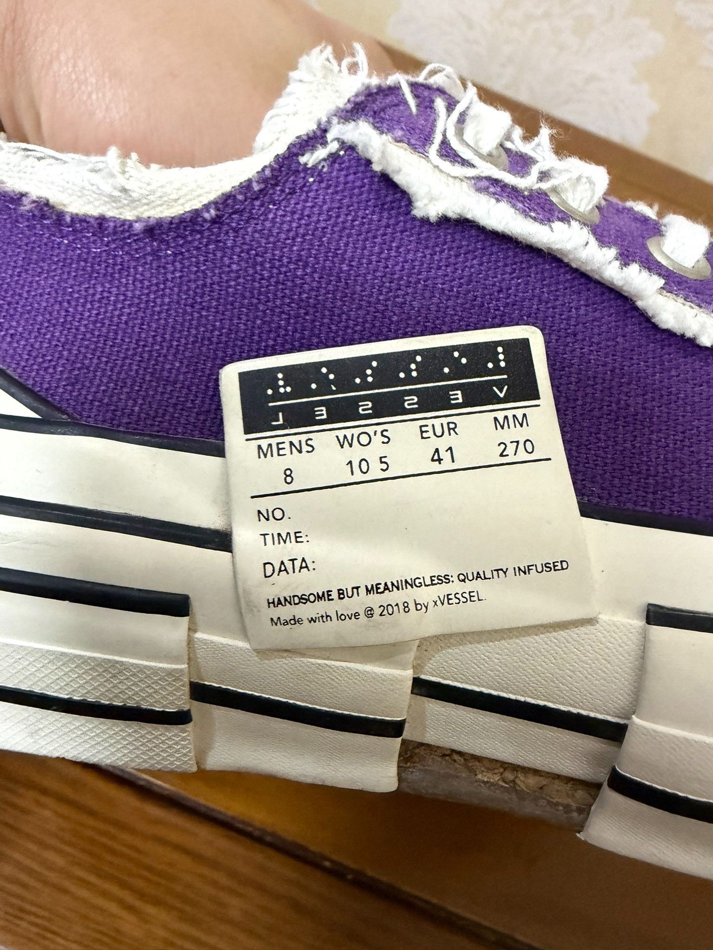 Yohji Yamamoto Yohji Yamamoto Purple Lowtop Sneakers 8 Men Size US 8 / EU 41 - 6 Thumbnail