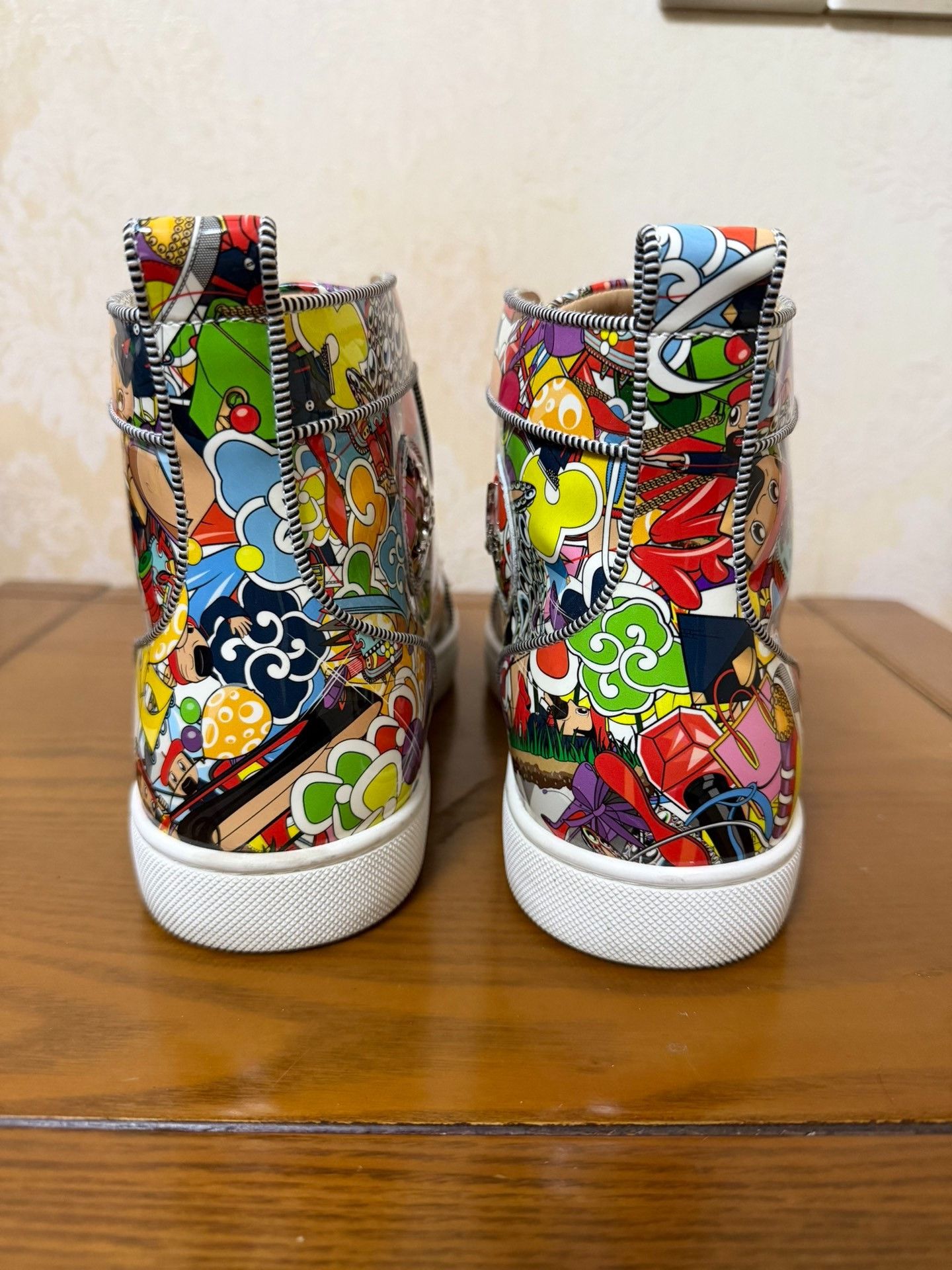 Christian Louboutin Christian Louboutin Casual Graphic Multi Hitop Sneakers Men Size US 10 / EU 43 - 3 Thumbnail