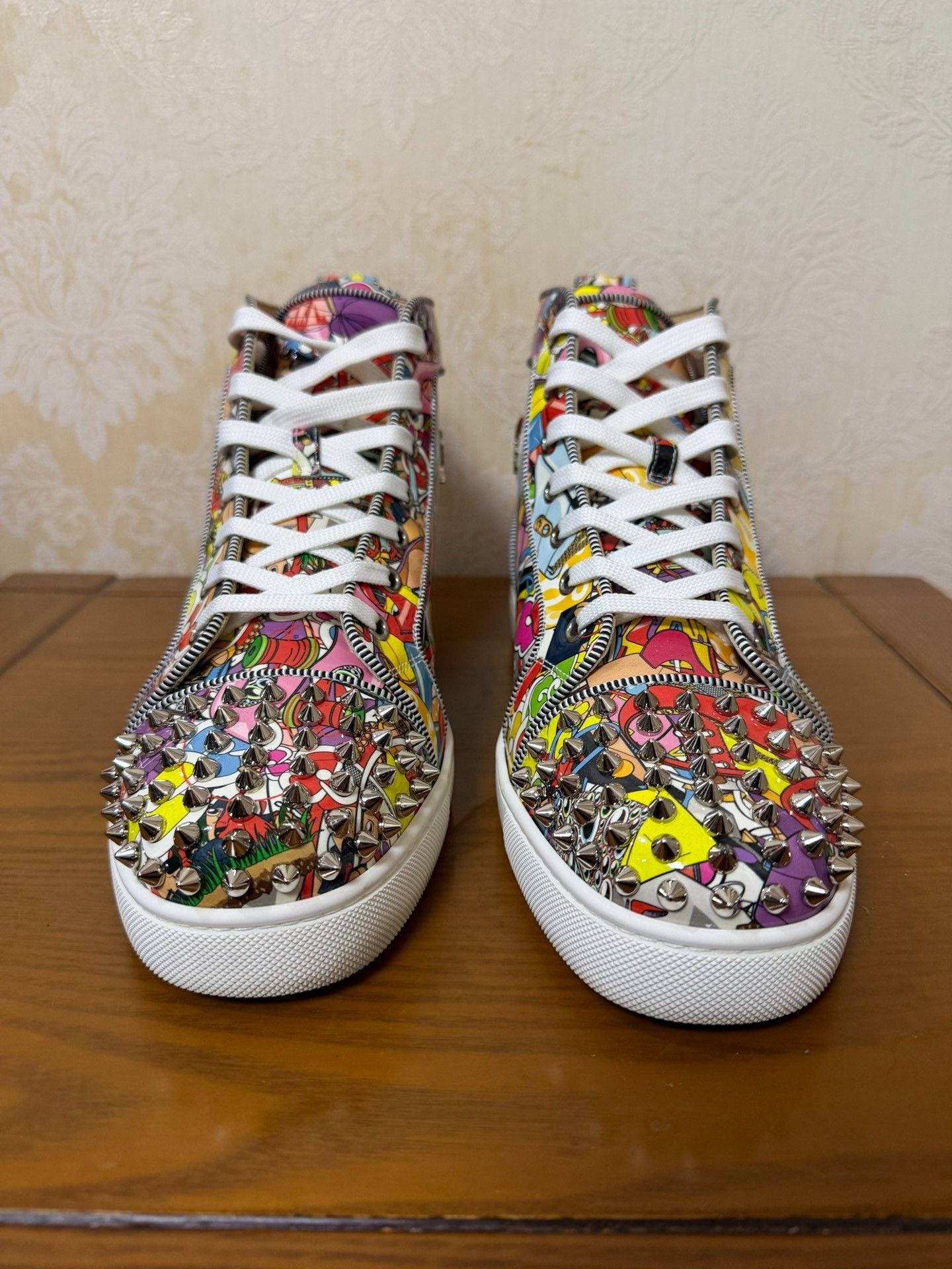 Christian Louboutin Christian Louboutin Casual Graphic Multi Hitop Sneakers Men Size US 10 / EU 43 - 2 Thumbnail