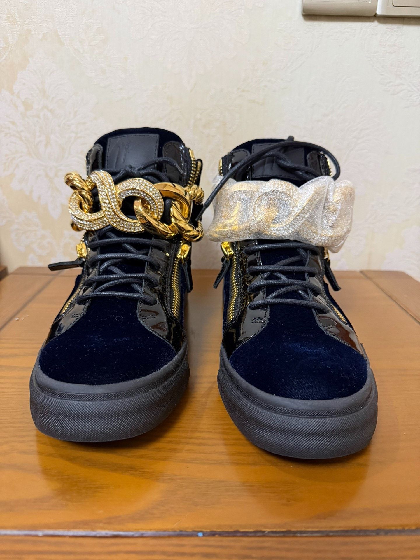 Giuseppe Zanotti Giuseppe Zanotti Casual Blue Hitop Sneakers 8 Men Size US 8 / EU 41 - 2 Thumbnail