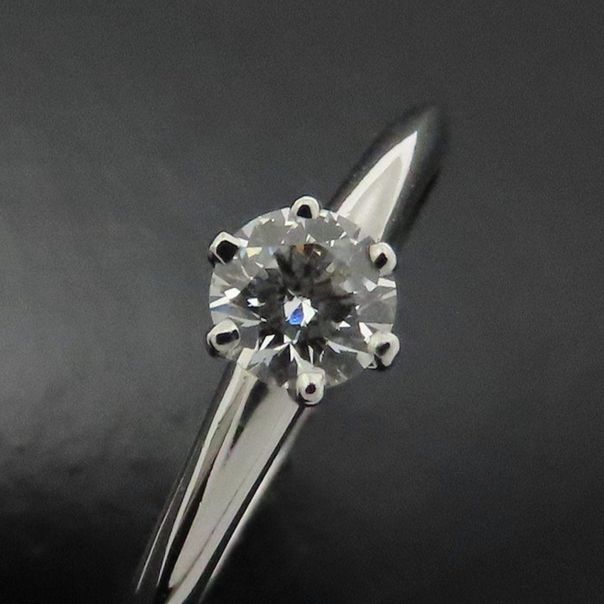 Tiffany & Co. TIFFANY&Co. Tiffany Solitaire Ring, Single Diamond 0.33ct H.VVS2, Pt950, Women's, Item No. 295295 Size ONE SIZE - 9 Thumbnail