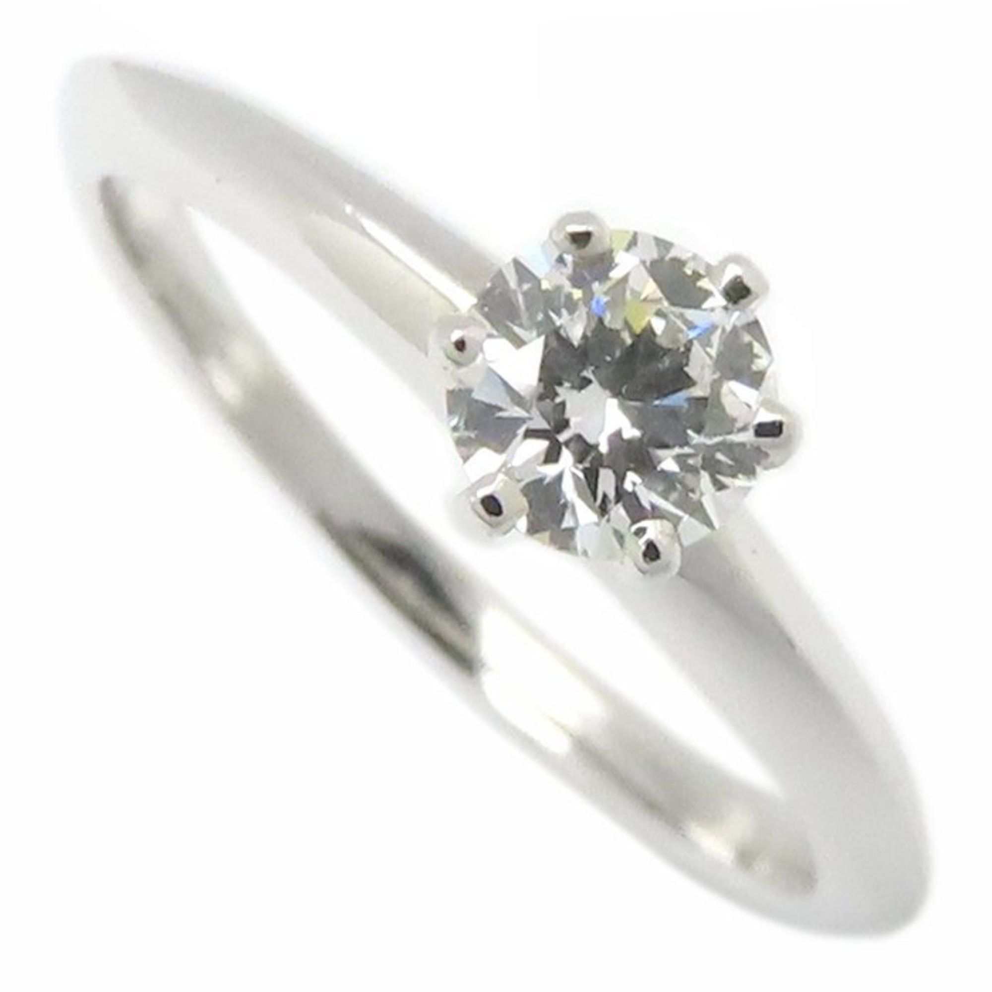 Tiffany & Co. TIFFANY&Co. Tiffany Solitaire Ring, Single Diamond 0.33ct H.VVS2, Pt950, Women's, Item No. 295295 Size ONE SIZE - 2 Thumbnail