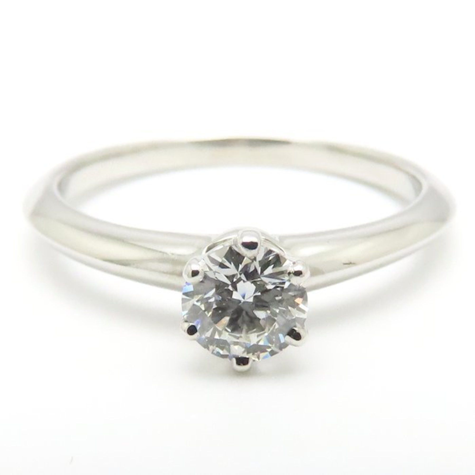 Tiffany & Co. TIFFANY&Co. Tiffany Solitaire Ring, Single Diamond 0.33ct H.VVS2, Pt950, Women's, Item No. 295295 Size ONE SIZE - 8 Thumbnail