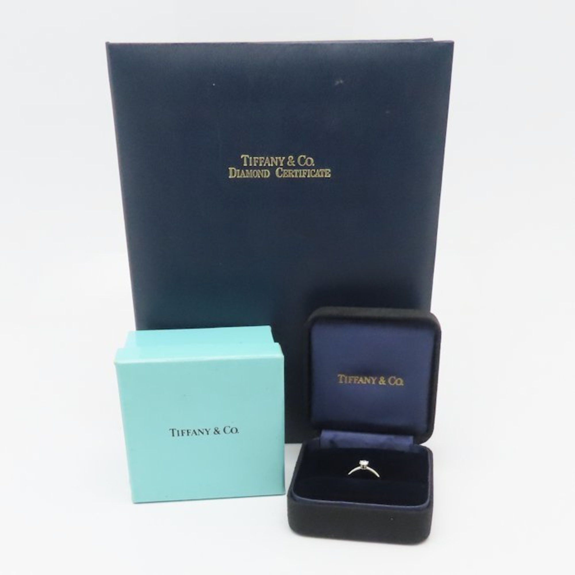 Tiffany & Co. TIFFANY&Co. Tiffany Solitaire Ring, Single Diamond 0.33ct H.VVS2, Pt950, Women's, Item No. 295295 Size ONE SIZE - 6 Thumbnail