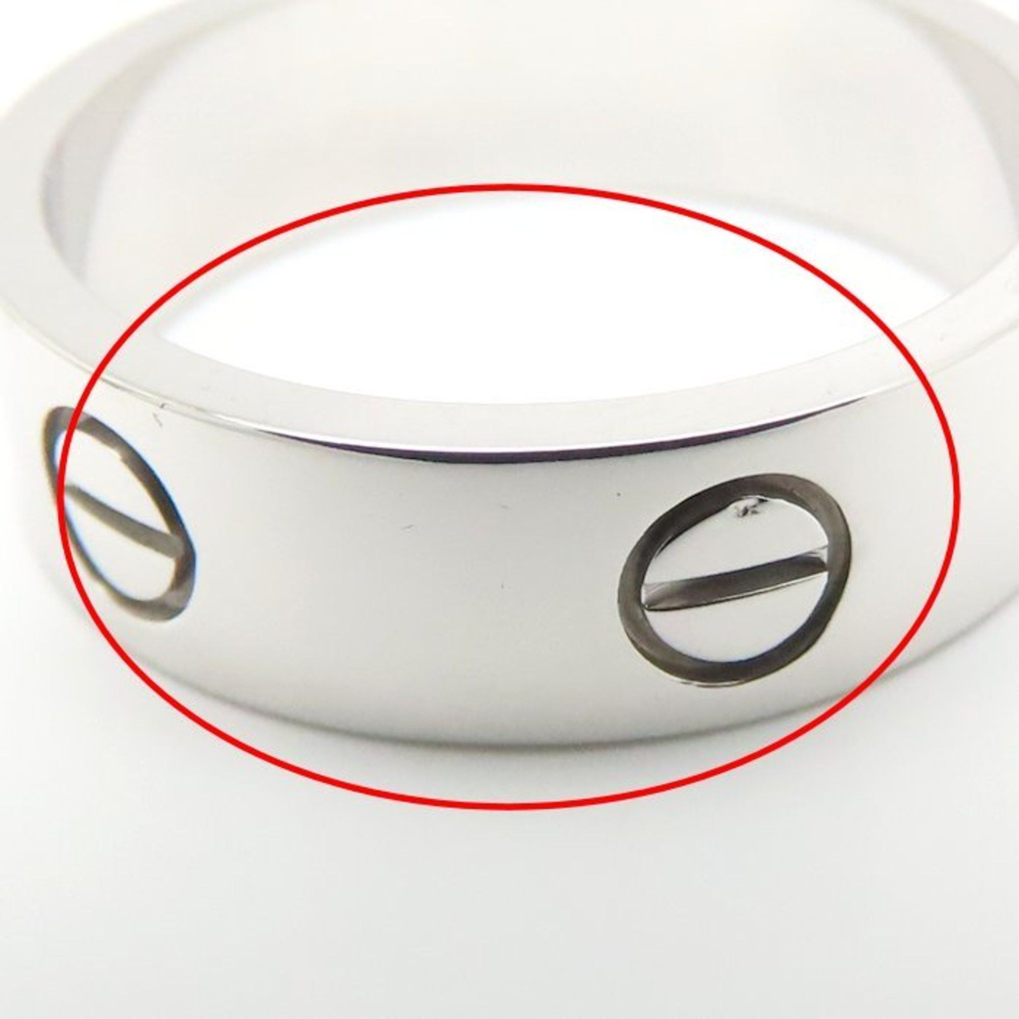 Cartier CARTIER Love Ring, size #59, 18K White Gold, Men's, B4084700 295230 Size ONE SIZE - 10 Thumbnail