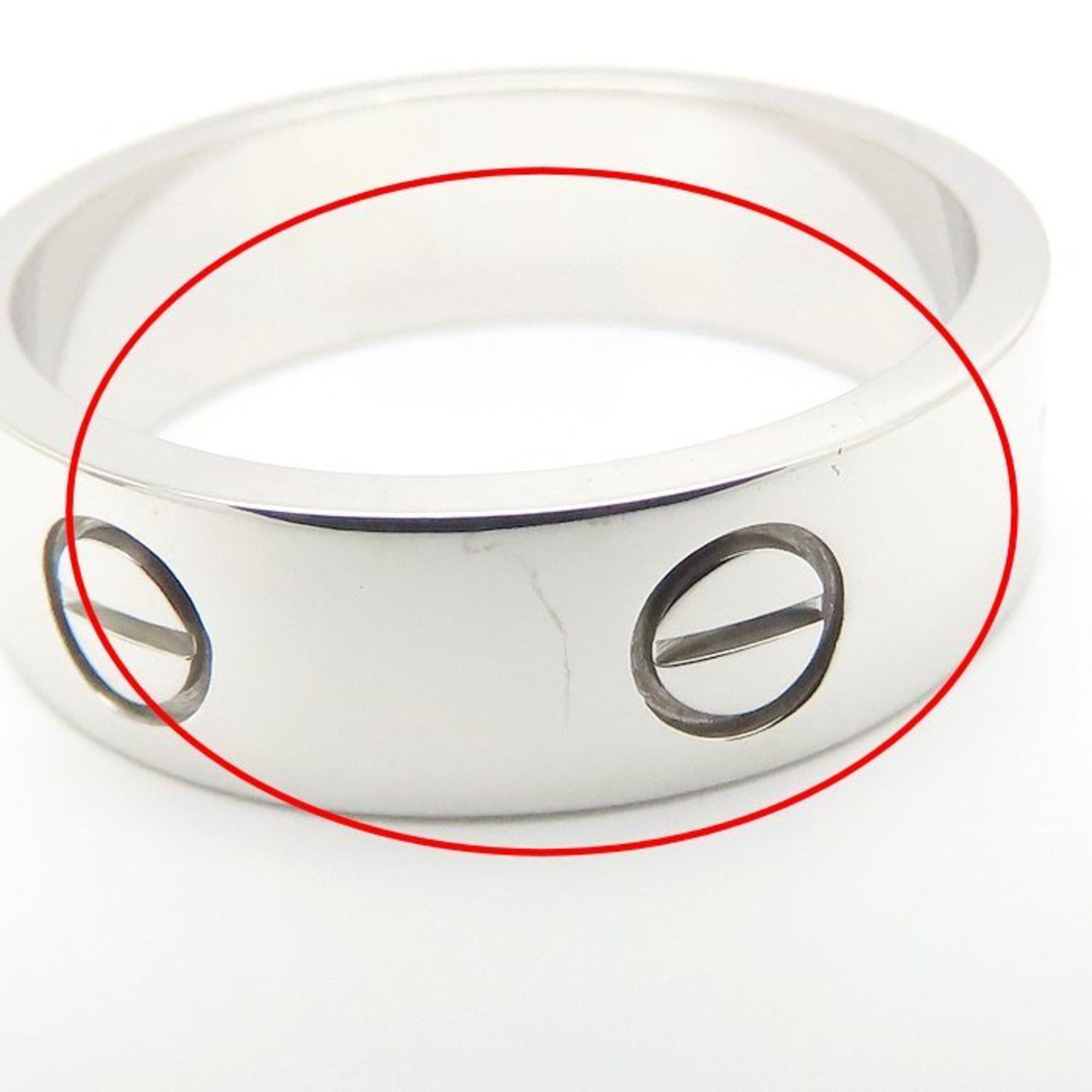 Cartier CARTIER Love Ring, size #59, 18K White Gold, Men's, B4084700 295230 Size ONE SIZE - 9 Thumbnail
