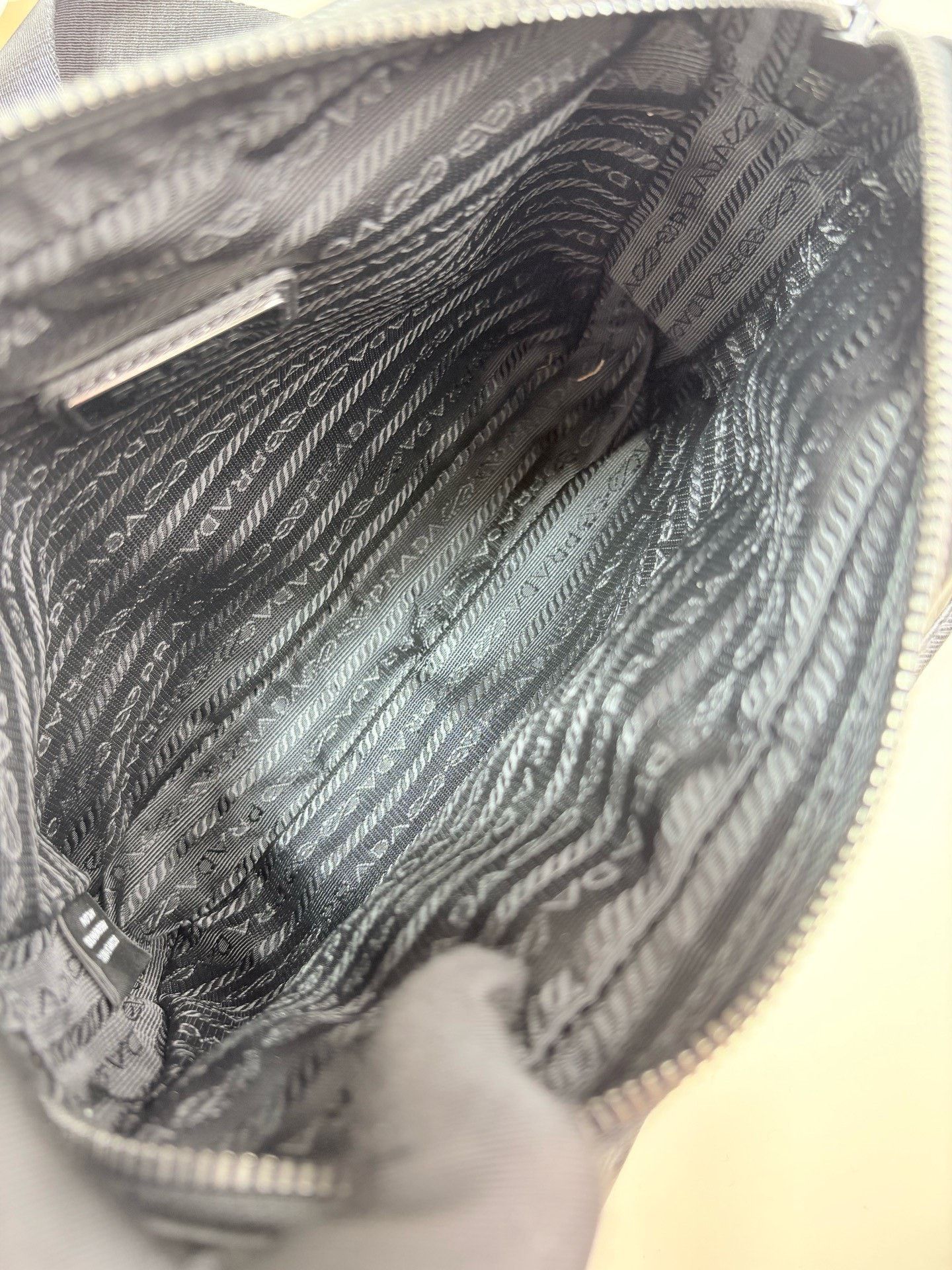Prada PRADA Saffiano Black Nylon 3-in-1 Shoulder Bag Size ONE SIZE - 6 Thumbnail