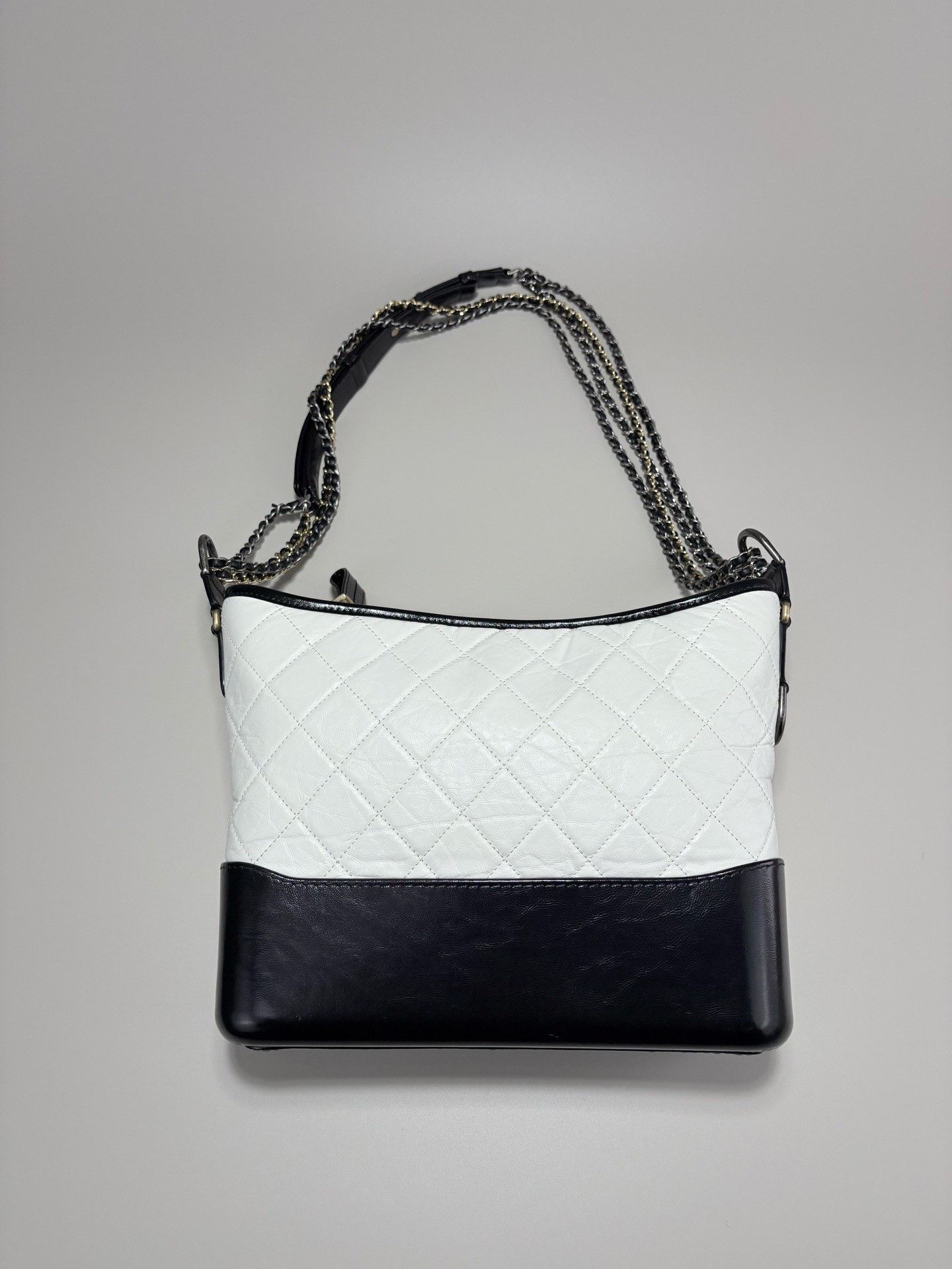 Chanel Chanel Black White Leather Boy Crossbody Bag Size ONE SIZE - 3 Thumbnail