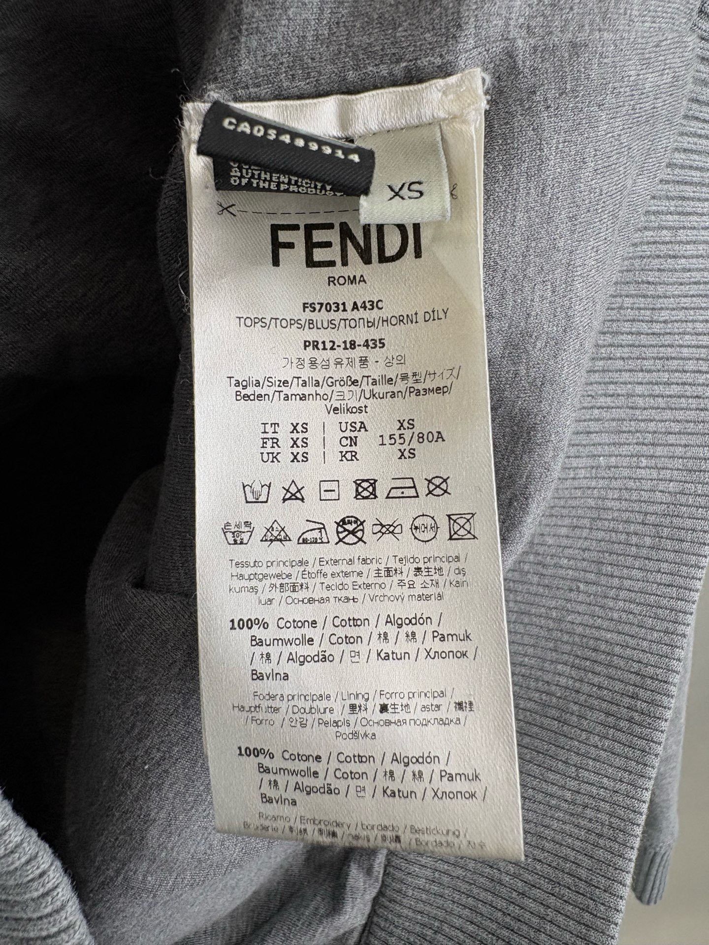 Fendi FENDI Sequin Gray Hooded Zip Jacket Size XS / US 0-2 / IT 36-38 - 6 Thumbnail