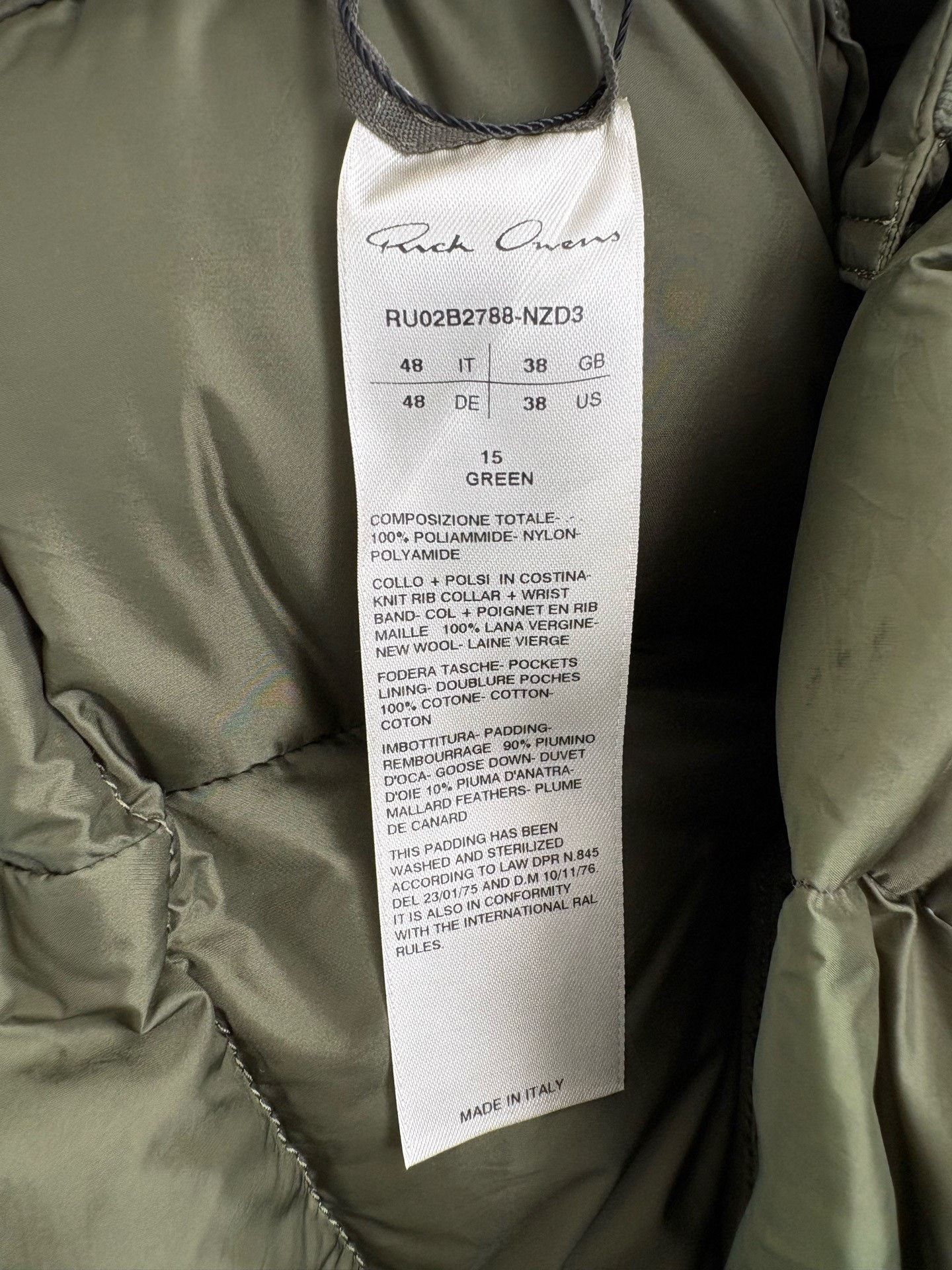 Rick Owens RICK OWENS RO Silhouette Down Jacket Size US M / EU 48-50 / 2 - 5 Thumbnail