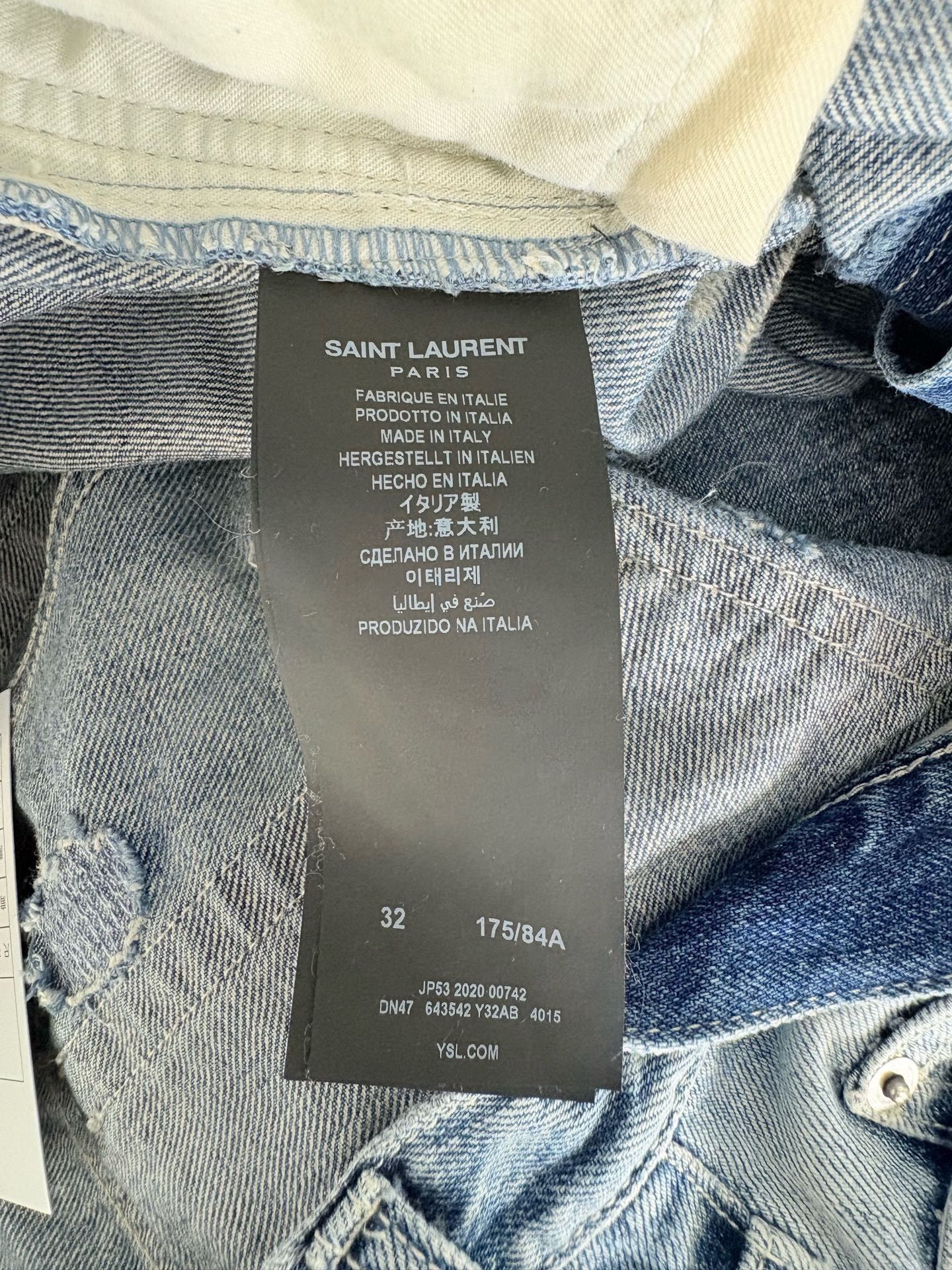 Saint Laurent Paris SAINT LAURENT SLP Denim Distressed Shorts Size US 32 / EU 48 - 3 Thumbnail