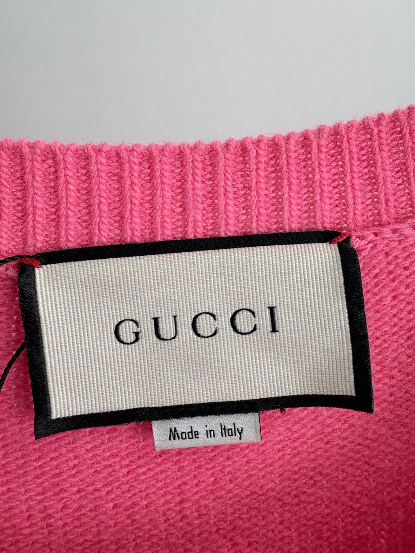 Gucci Gucci Pink Logo Wool Sweater Size XL / US 12-14 / IT 48-50 - 3 Thumbnail