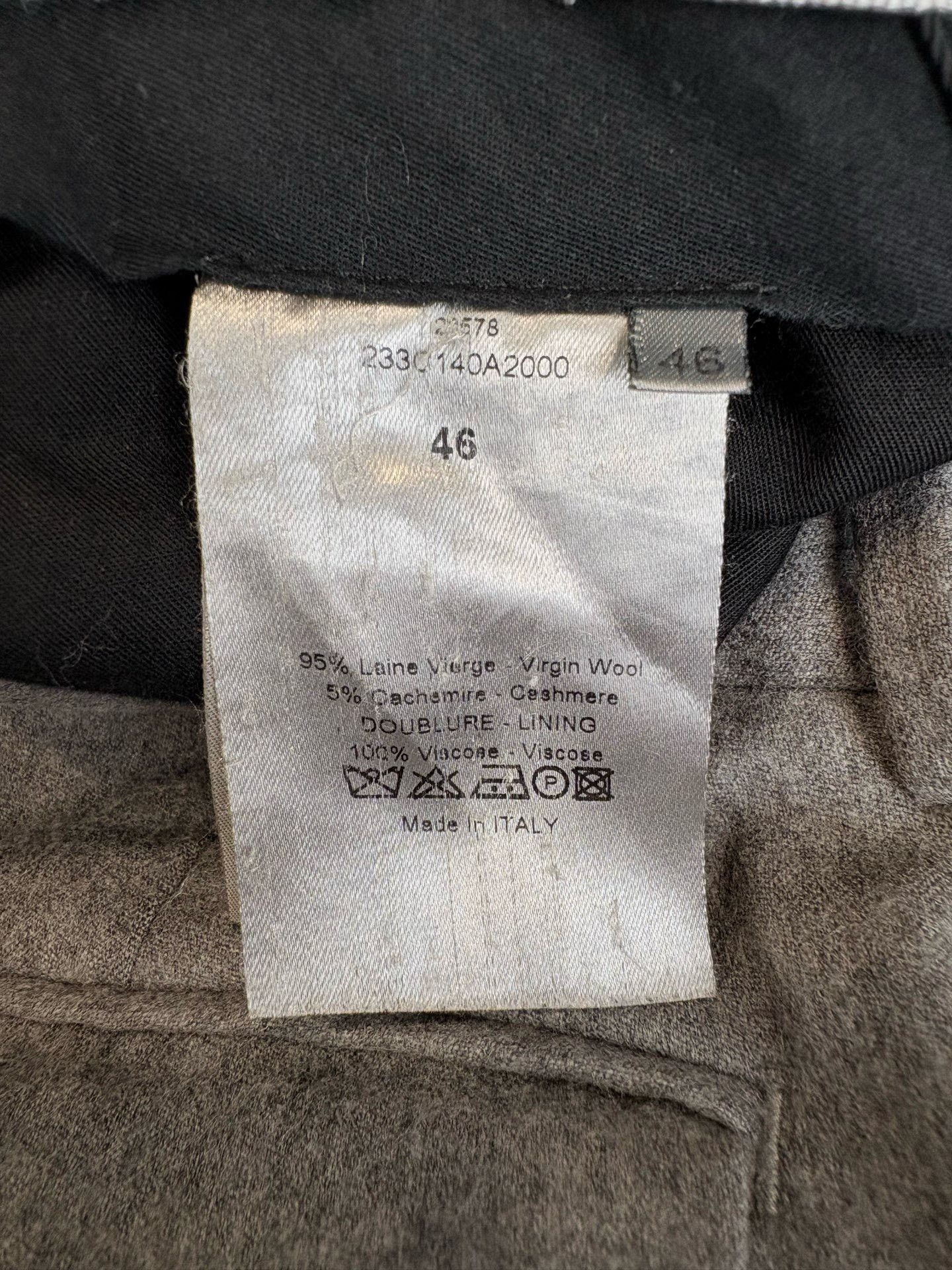 Dior DIOR Gray Wool Trousers Size US 30 / EU 46 - 4 Thumbnail
