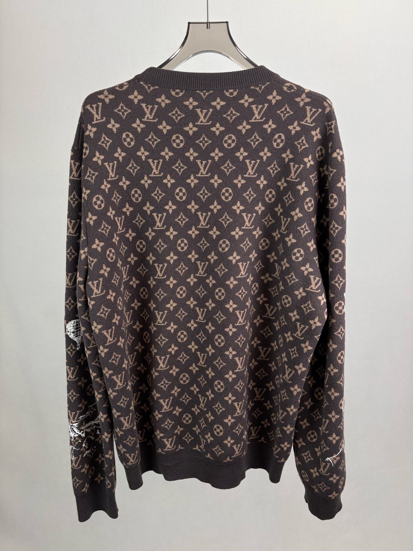 Louis Vuitton Louis Vuitton Monogram Full Logo Sweater Size US XXL / EU 58 / 5 - 2 Thumbnail