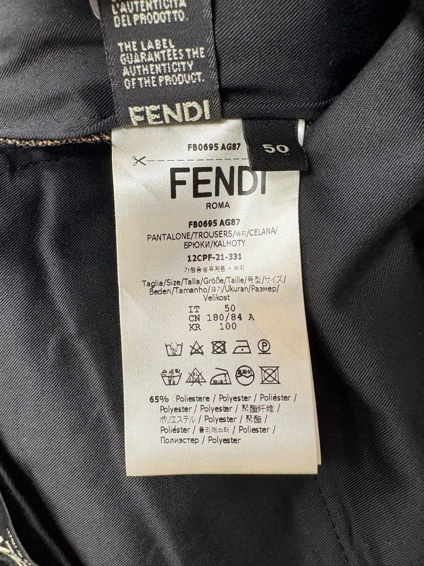 Fendi Fendi Brown Monogram Logo Shorts Size US 34 / EU 50 - 4 Thumbnail