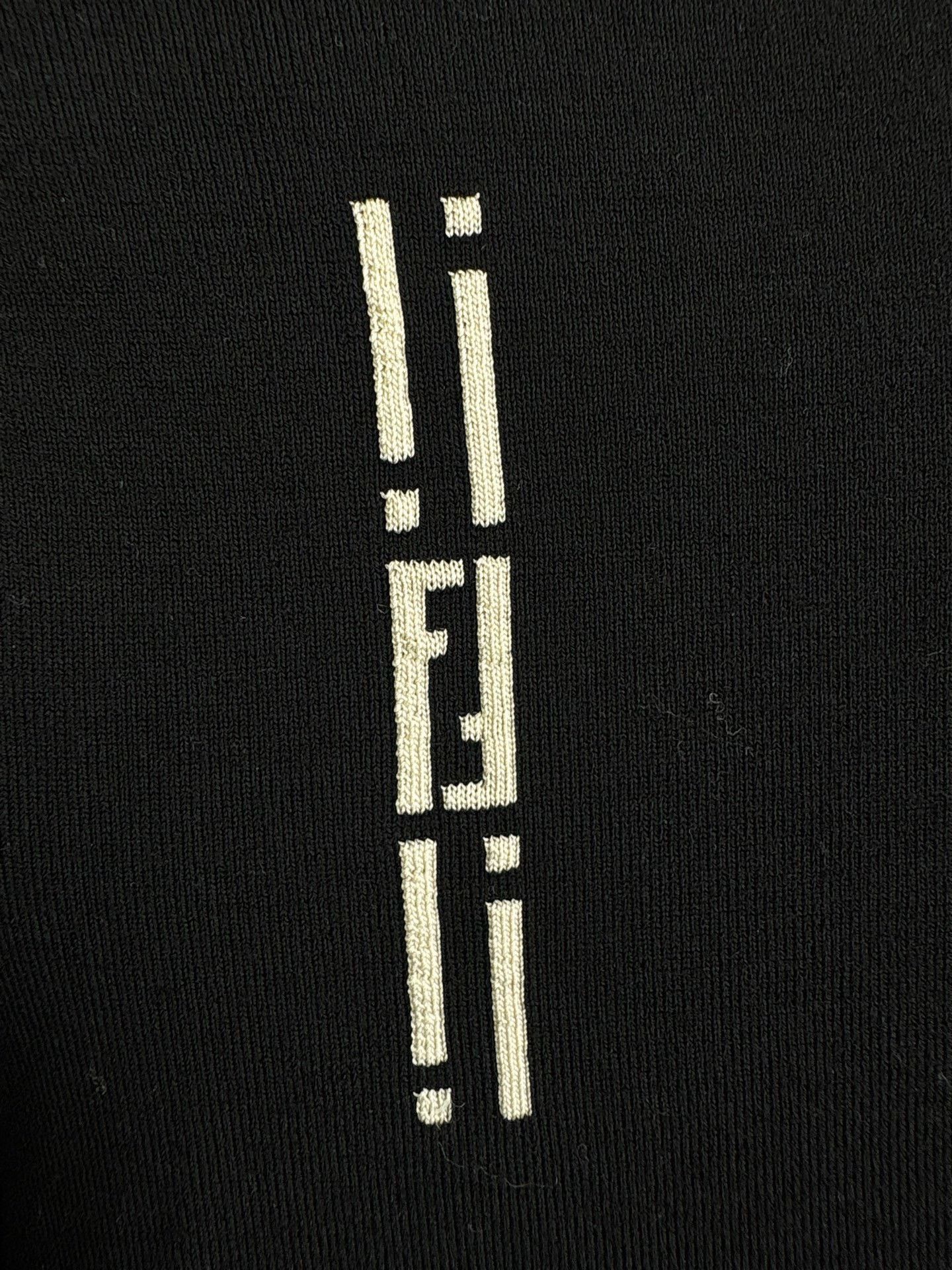Fendi FENDI Black Wool Turtleneck Knit Sweater Size US XS / EU 42 / 0 - 3 Thumbnail