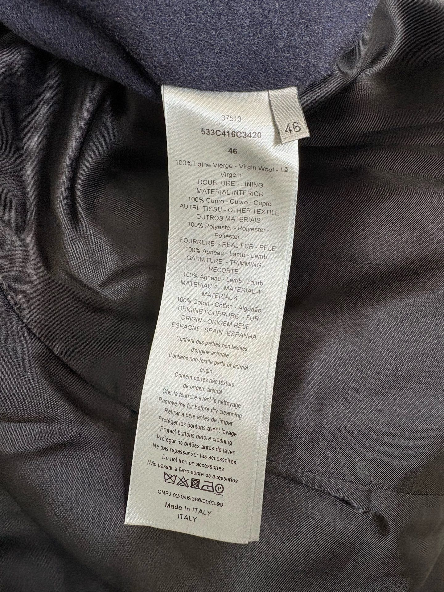 Dior Dior Homme Wool Blend Coat Size 46 Size US S / EU 44-46 / 1 - 5 Thumbnail