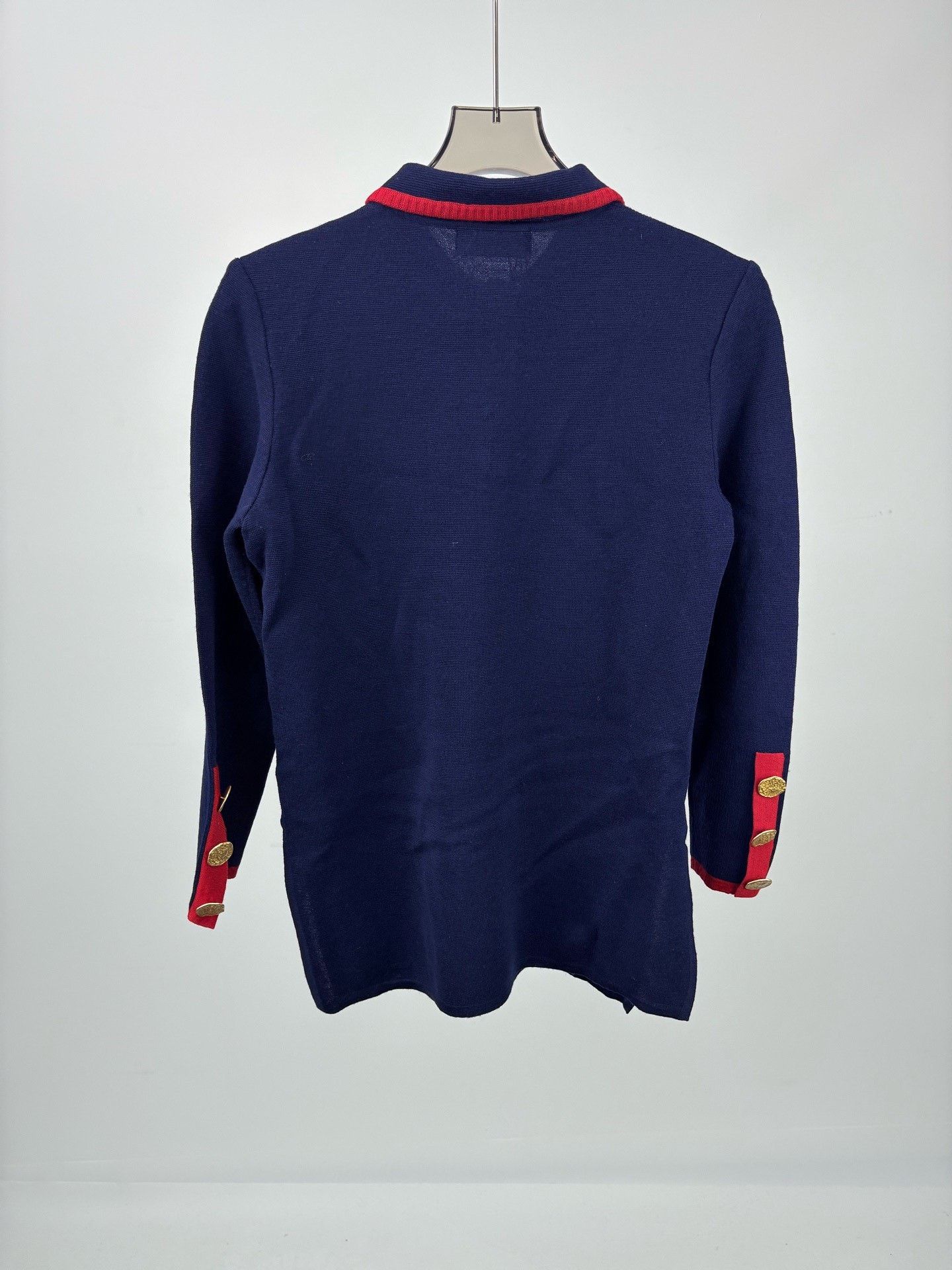 Saint Laurent Paris SAINT LAURENT SLP Gold Button Knit Sweater Size US M / EU 48-50 / 2 - 2 Thumbnail