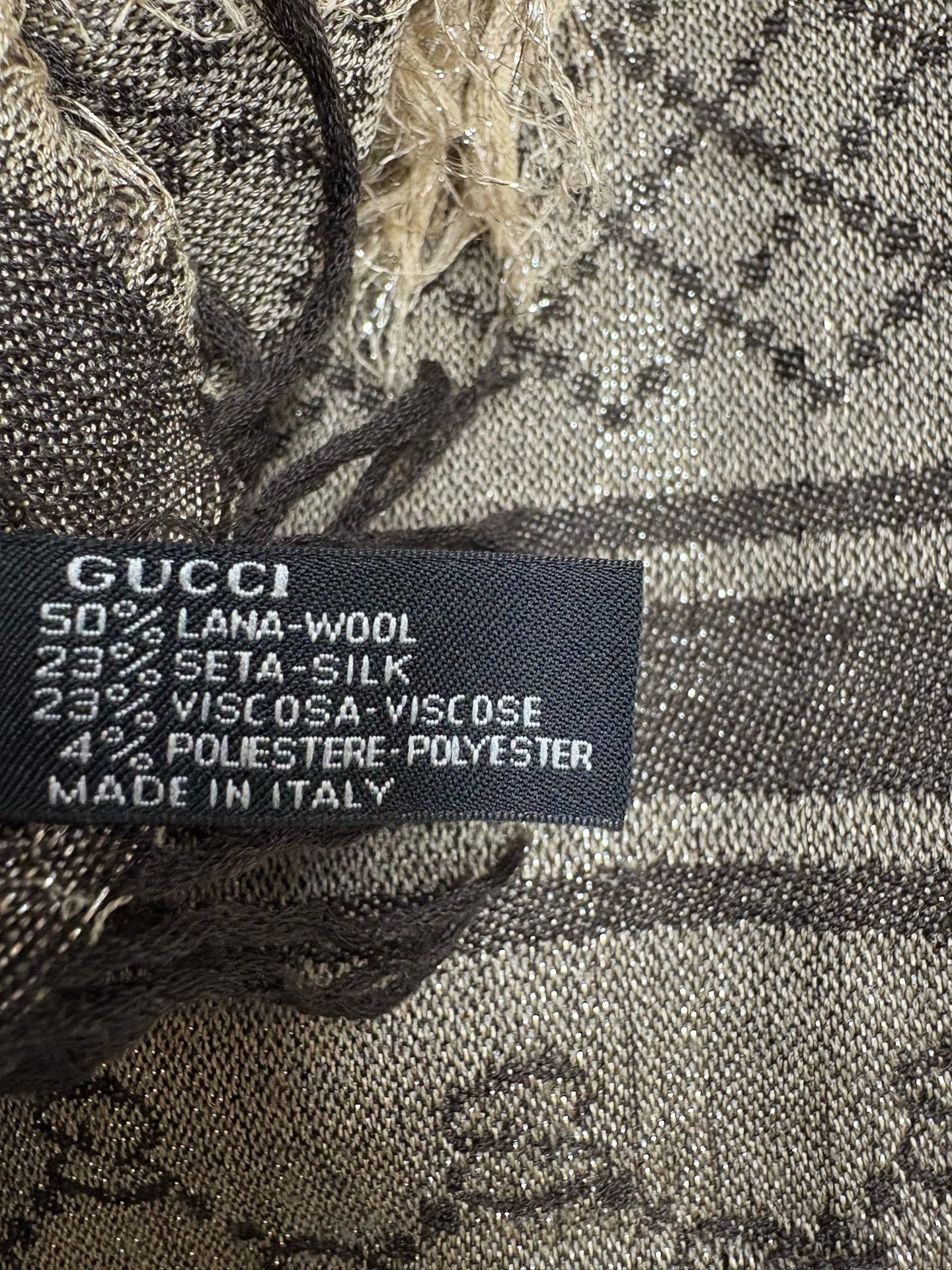 Gucci Gucci Double G Logo Wool Scarf Size ONE SIZE - 6 Thumbnail