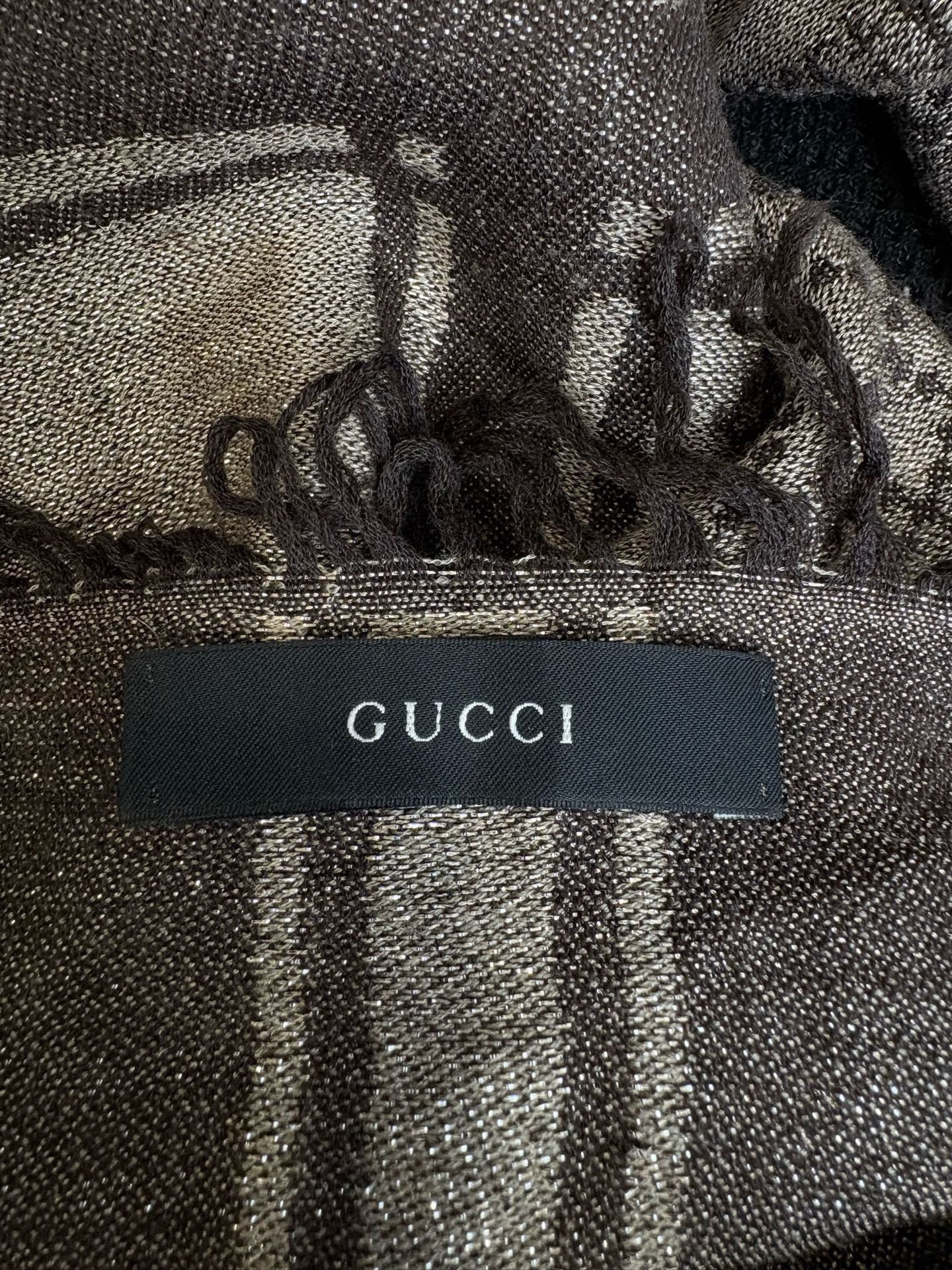 Gucci Gucci Double G Logo Wool Scarf Size ONE SIZE - 5 Thumbnail