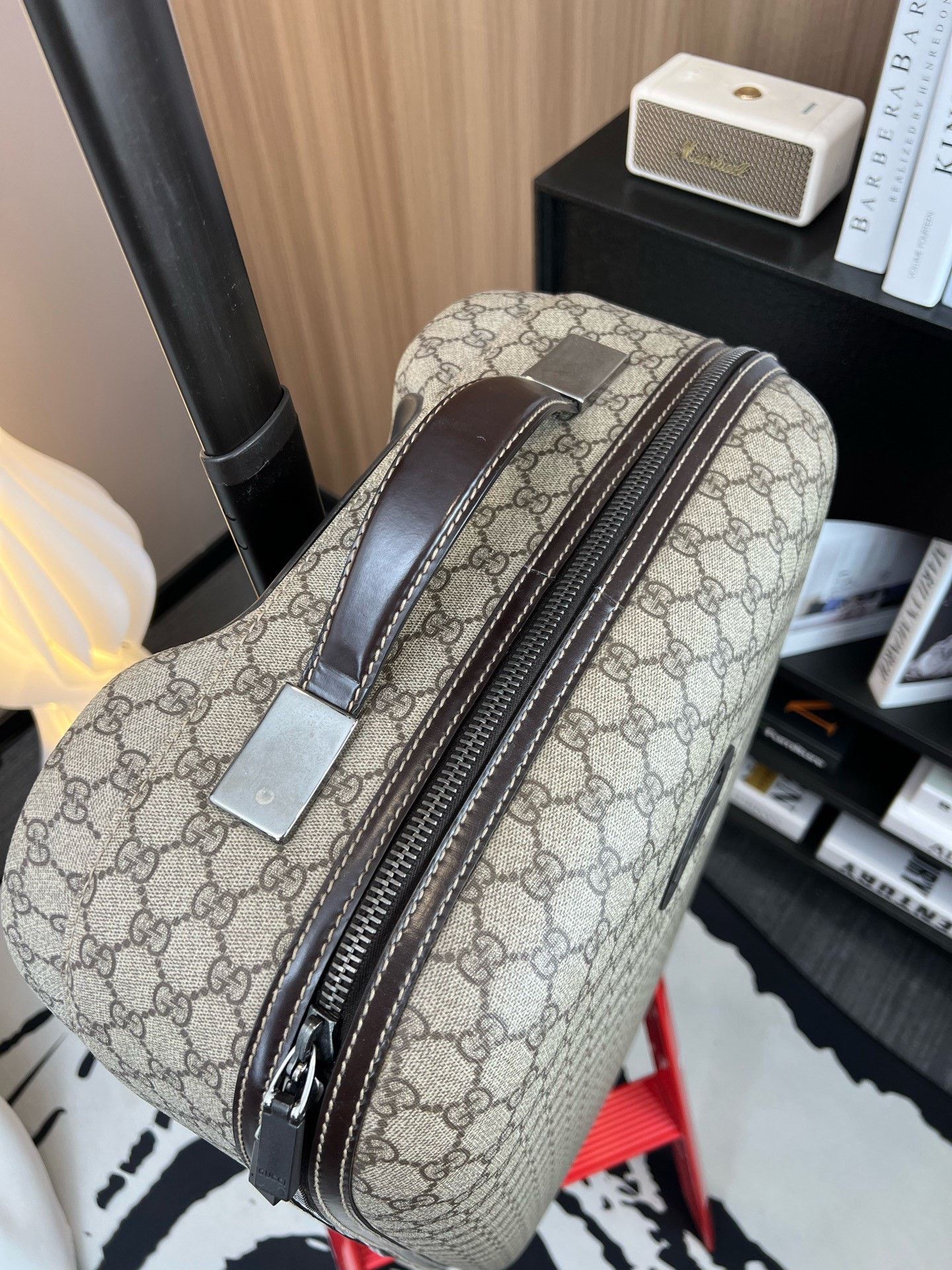 Gucci Gucci Brown Monogram Logo Luggage Size ONE SIZE - 4 Thumbnail