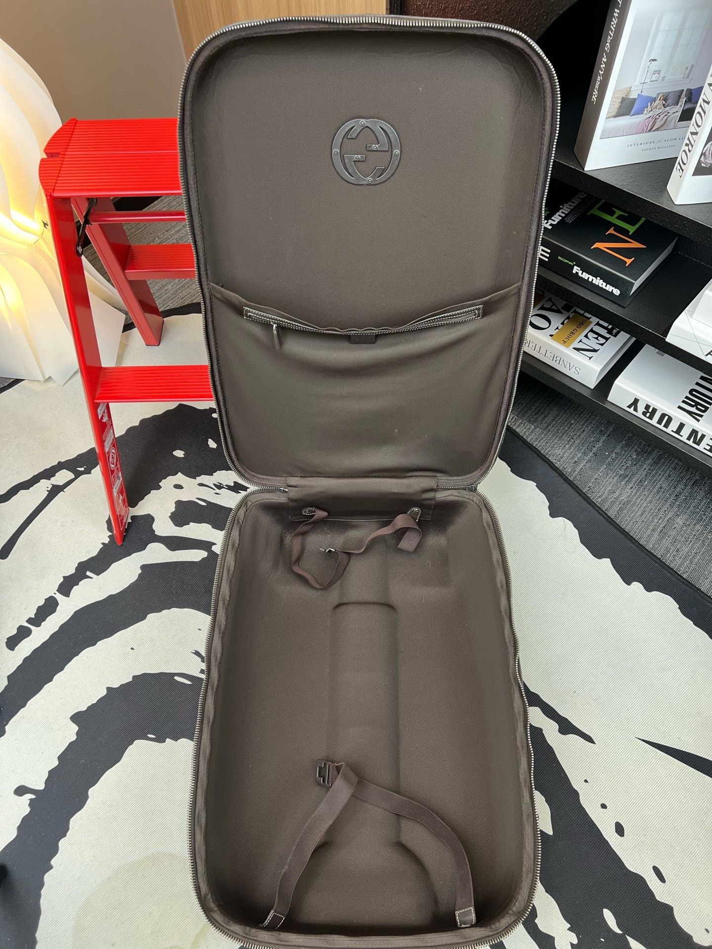 Gucci Gucci Brown Monogram Logo Luggage Size ONE SIZE - 5 Thumbnail