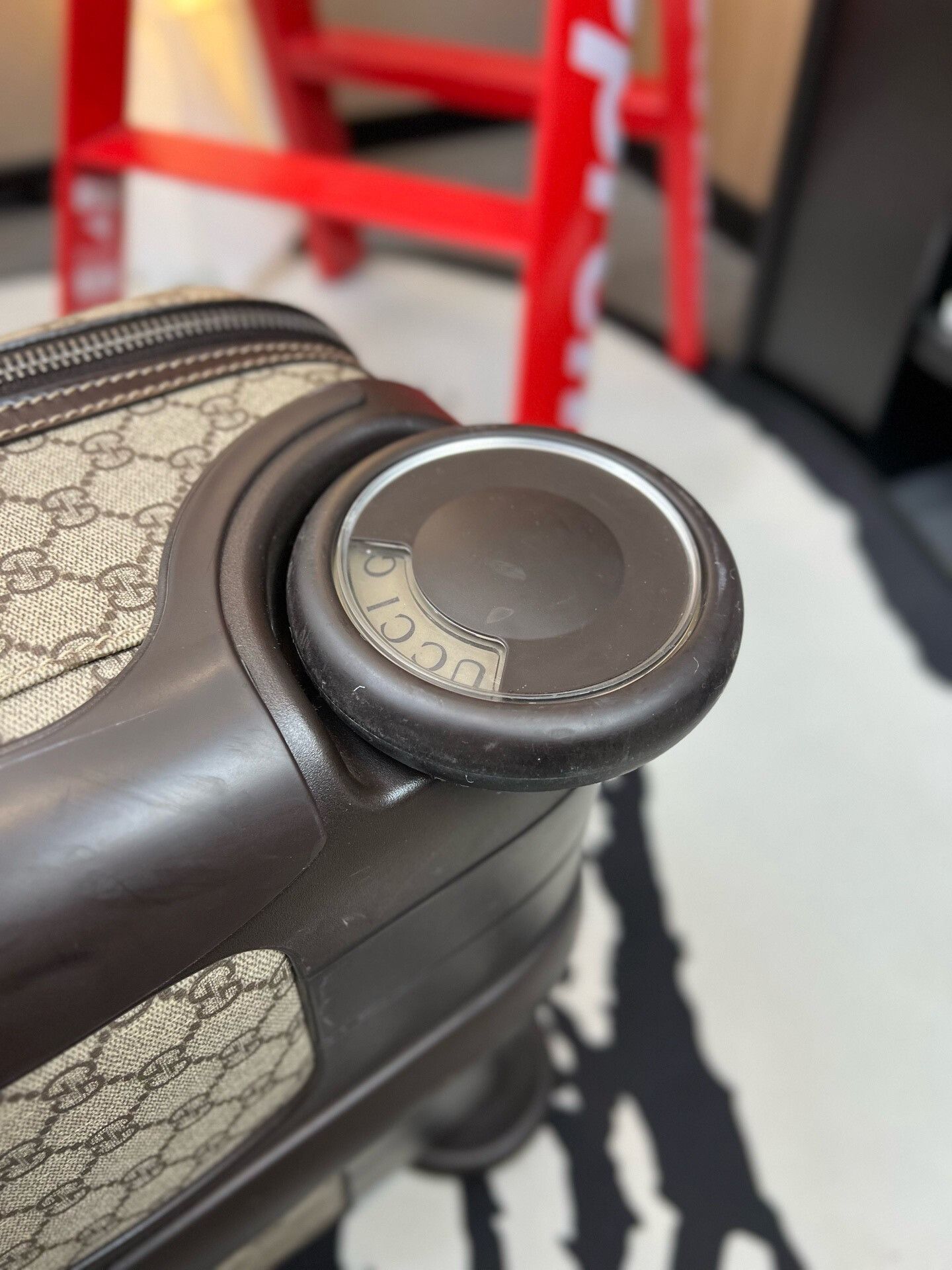 Gucci Gucci Brown Monogram Logo Luggage Size ONE SIZE - 8 Thumbnail
