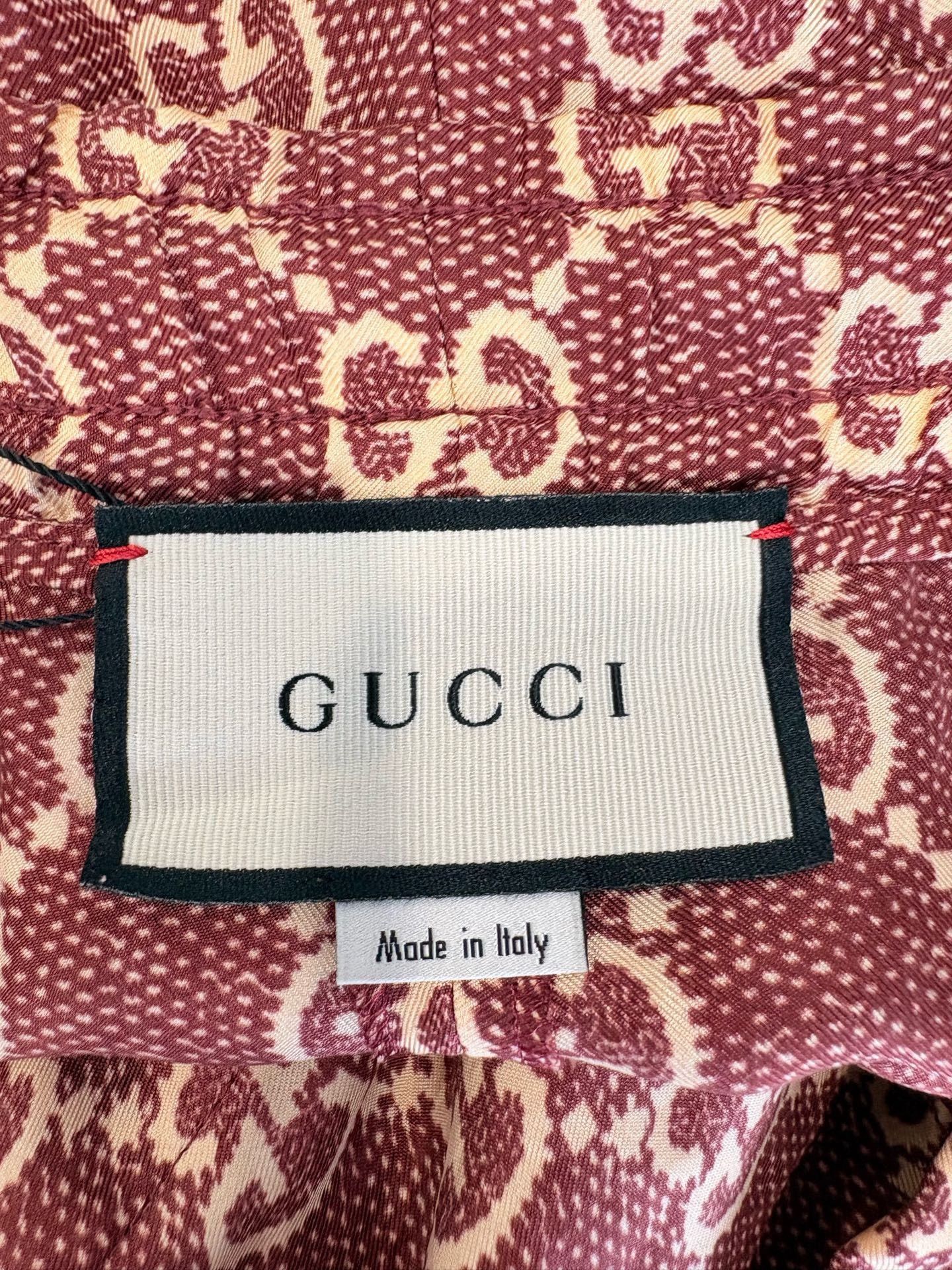 Gucci Gucci Monogram Logo Silk Pants Size 22" - 5 Thumbnail