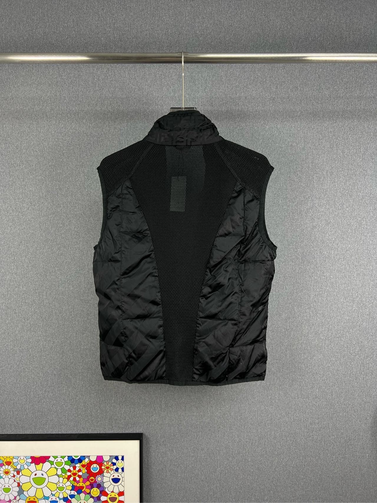 Fendi FENDI Monogram Logo Down Vest Size US M / EU 48-50 / 2 - 2 Thumbnail