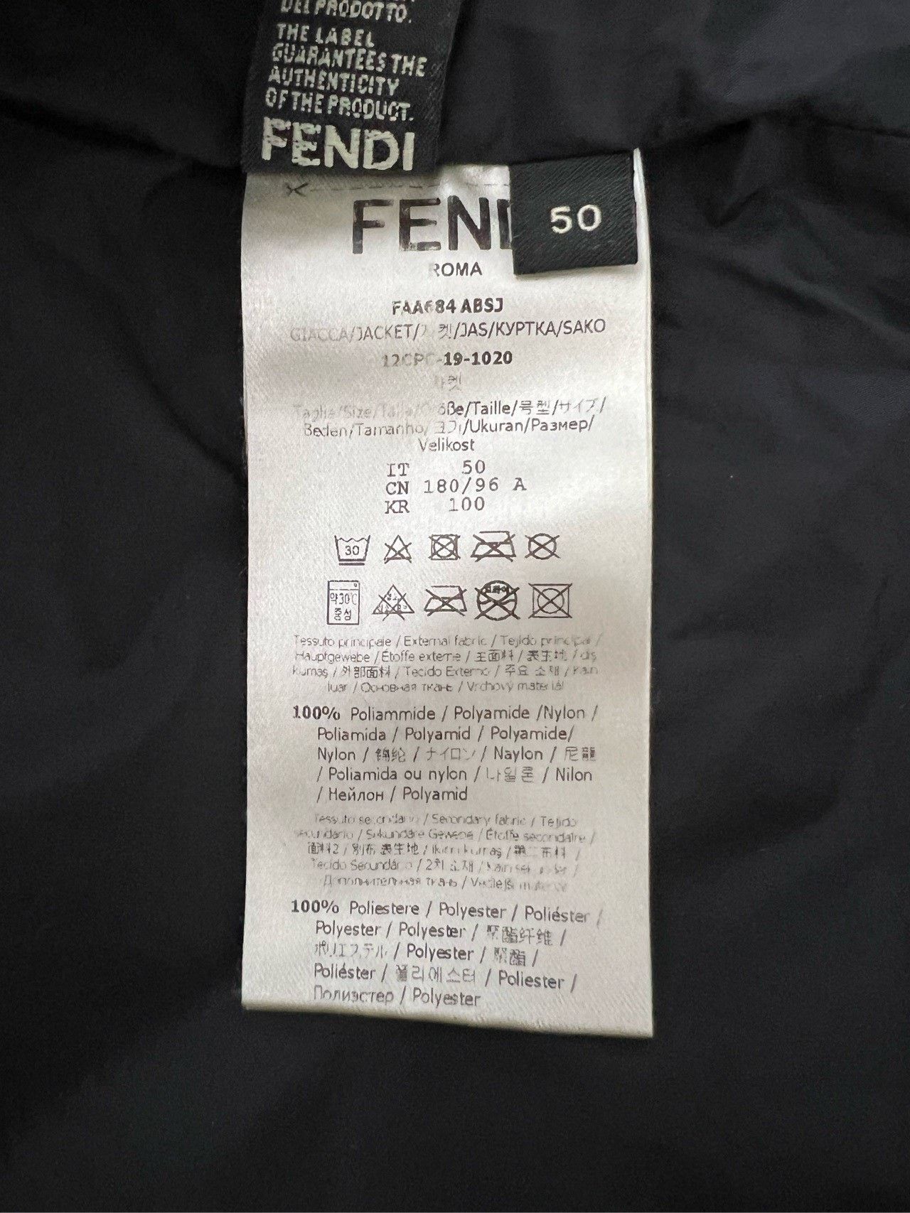 Fendi FENDI Monogram Logo Down Vest Size US M / EU 48-50 / 2 - 5 Thumbnail