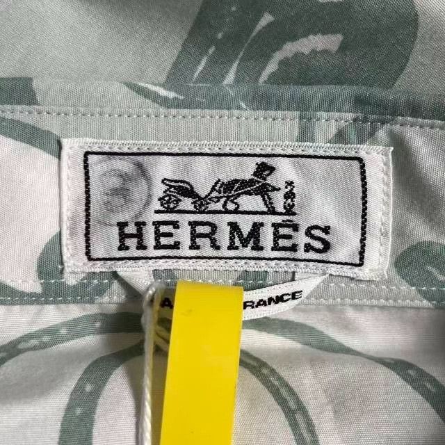 Hermes Hermes Horse Abstract Print Silk Blend Shirt Size US M / EU 48-50 / 2 - 4 Thumbnail
