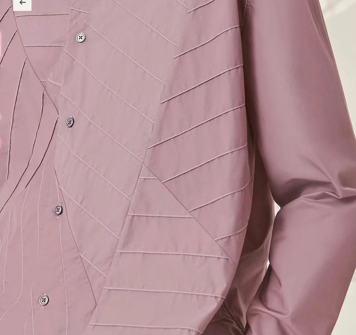 Hermes Hermes Spliced Quilted Lapel Long-Sleeve Shirt Size M / US 6-8 / IT 42-44 - 9 Thumbnail