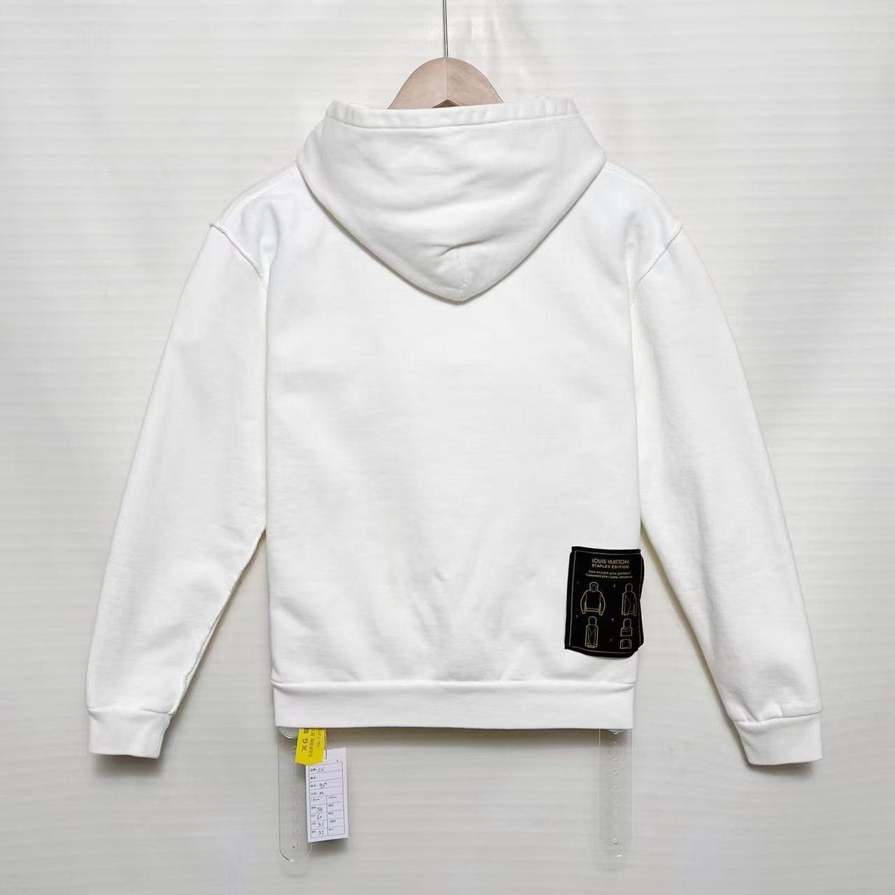 Louis Vuitton Louis Vuitton Men's White Hooded Sweatshirt Size US M / EU 48-50 / 2 - 2 Thumbnail
