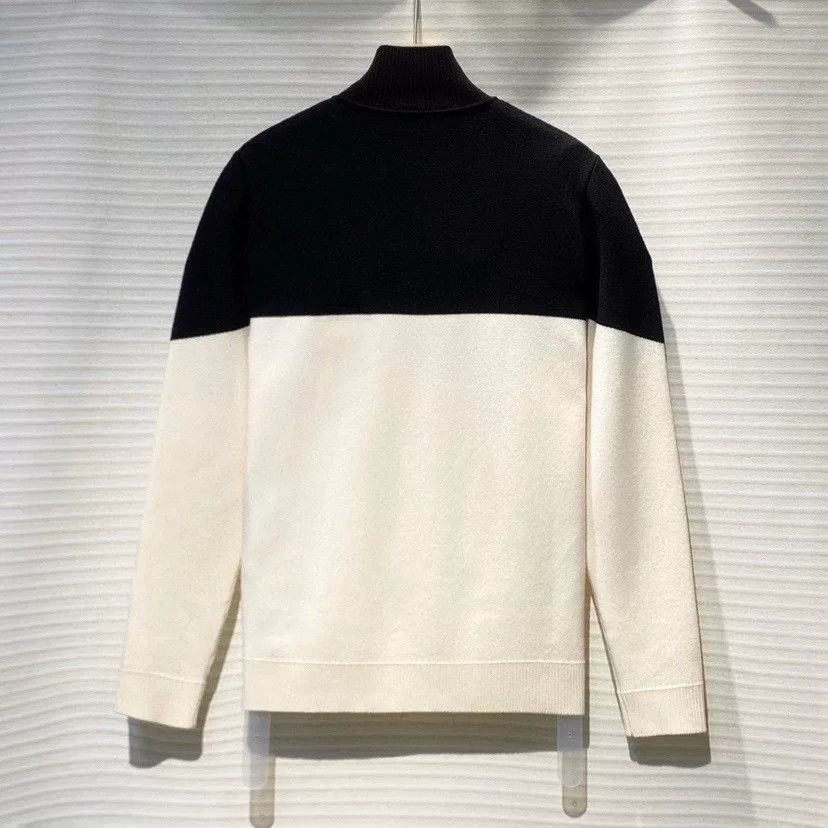 Fendi FENDI Patchwork Turtleneck Wool Knit Sweater Size US L / EU 52-54 / 3 - 2 Thumbnail