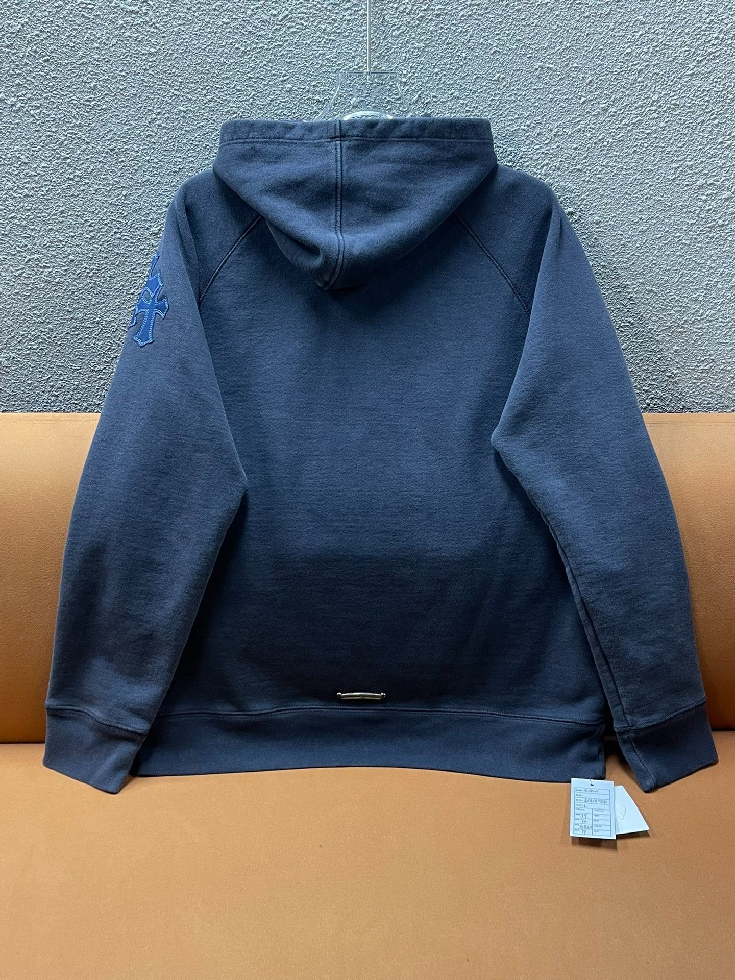 Chrome Hearts Chrome Hearts Washed Blue Cross Patch Hoodie Size US L / EU 52-54 / 3 - 2 Thumbnail