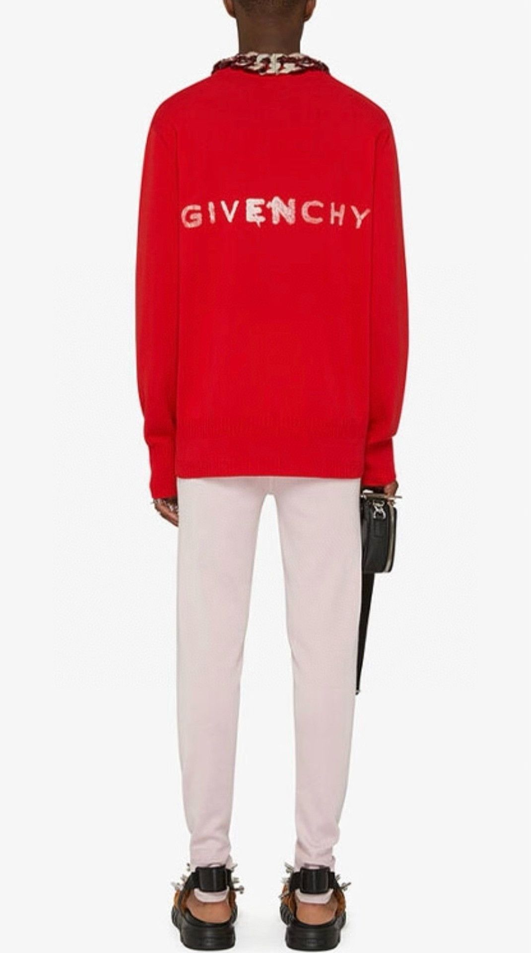 Givenchy Givenchy Gothic Graffiti Print Crewneck Sweater Size US M / EU 48-50 / 2 - 9 Thumbnail