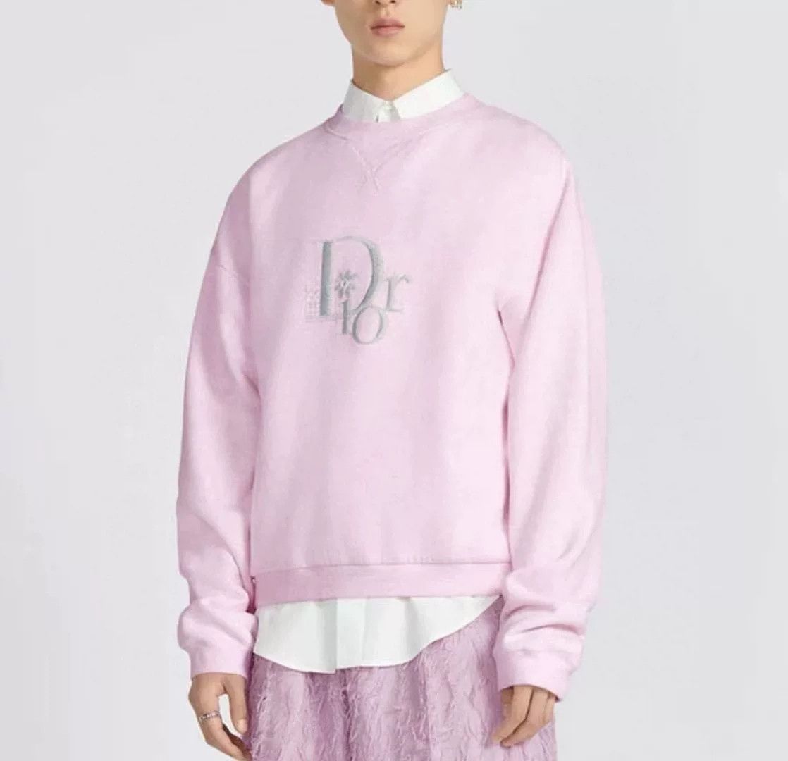 Dior DIOR SS23 Logo Print Embroidered Crewneck Sweatshirt Size US S / EU 44-46 / 1 - 8 Thumbnail