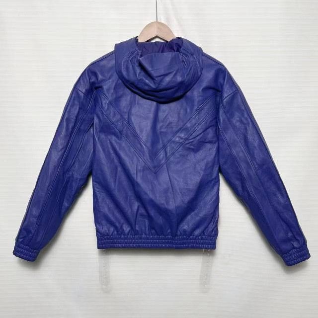 Louis Vuitton LV Blue Hooded Leather Jacket Size US S / EU 44-46 / 1 - 2 Thumbnail