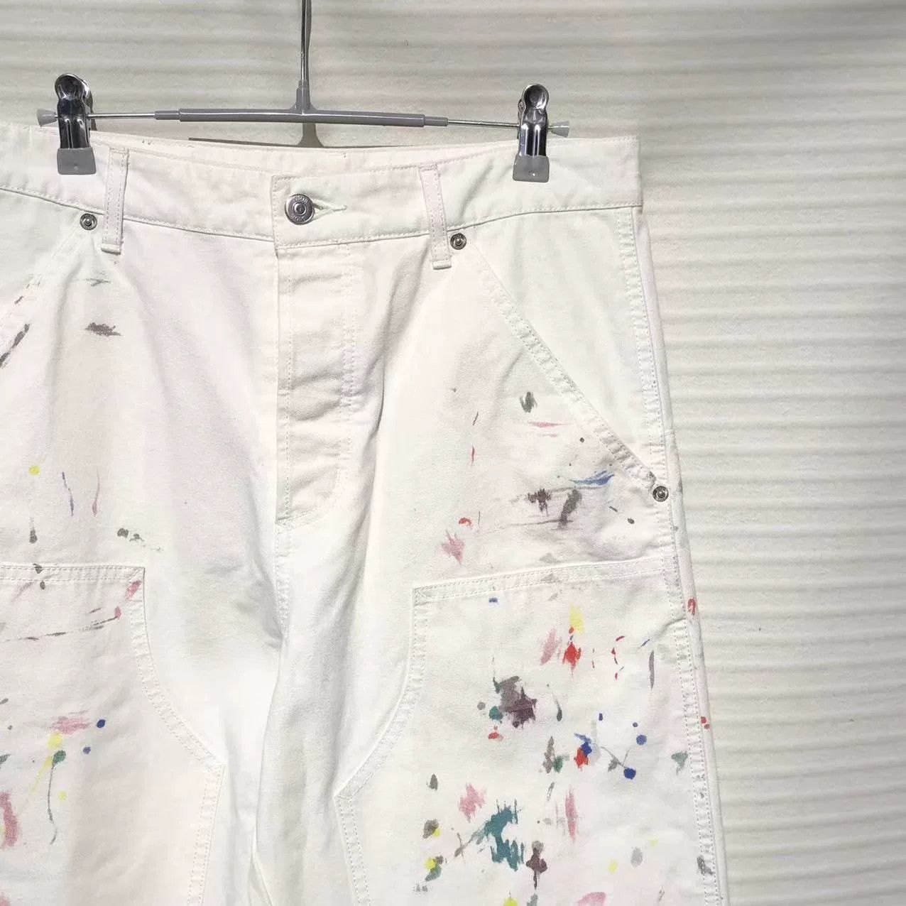 Dior DIOR Men's White Painting Print Slim Jeans Size US 28 / EU 44 - 3 Thumbnail