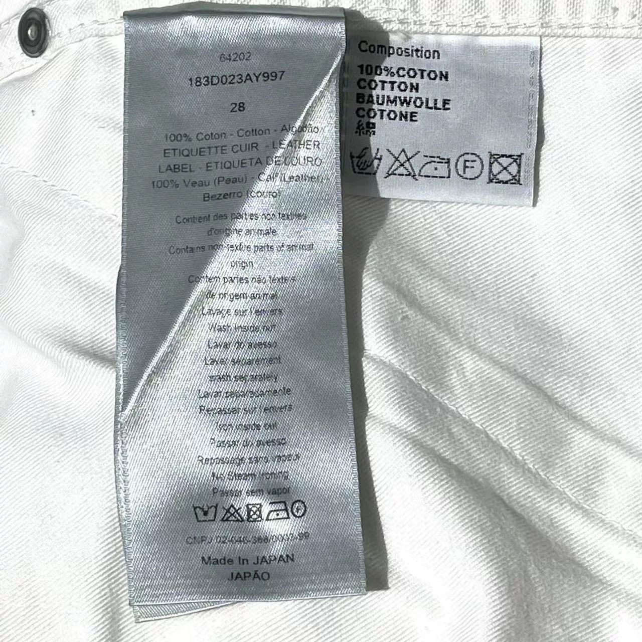 Dior DIOR Men's White Painting Print Slim Jeans Size US 28 / EU 44 - 5 Thumbnail