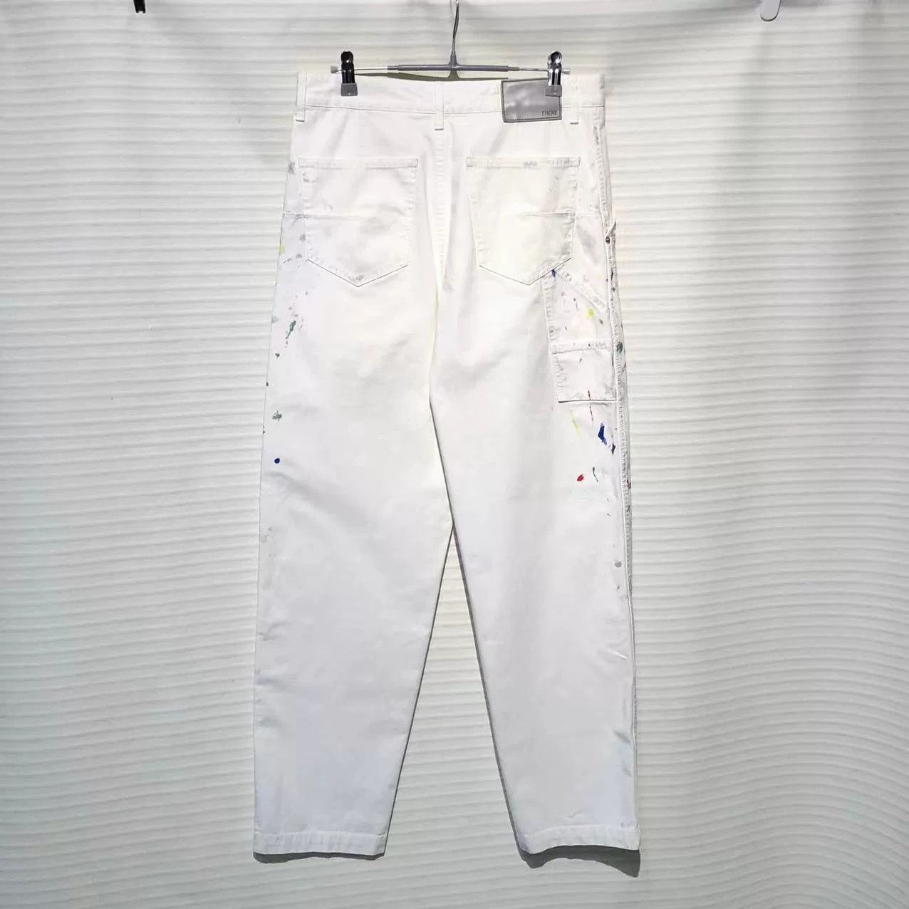 Dior DIOR Men's White Painting Print Slim Jeans Size US 28 / EU 44 - 2 Thumbnail