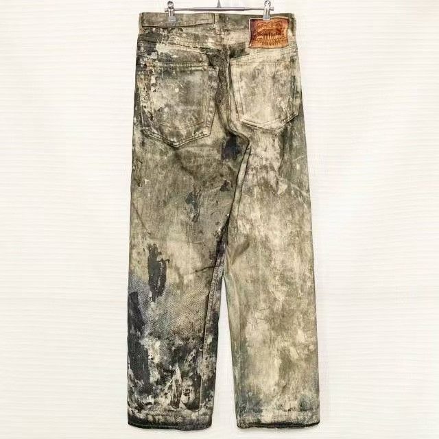 Acne Studios Acne Studios 1981 Splatter 3D Print Jeans Size US 34 / EU 50 - 2 Thumbnail