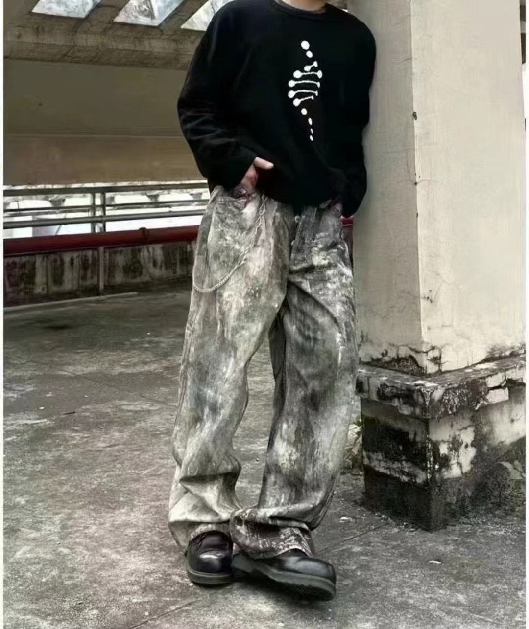 Acne Studios Acne Studios 1981 Splatter 3D Print Jeans Size US 34 / EU 50 - 8 Thumbnail