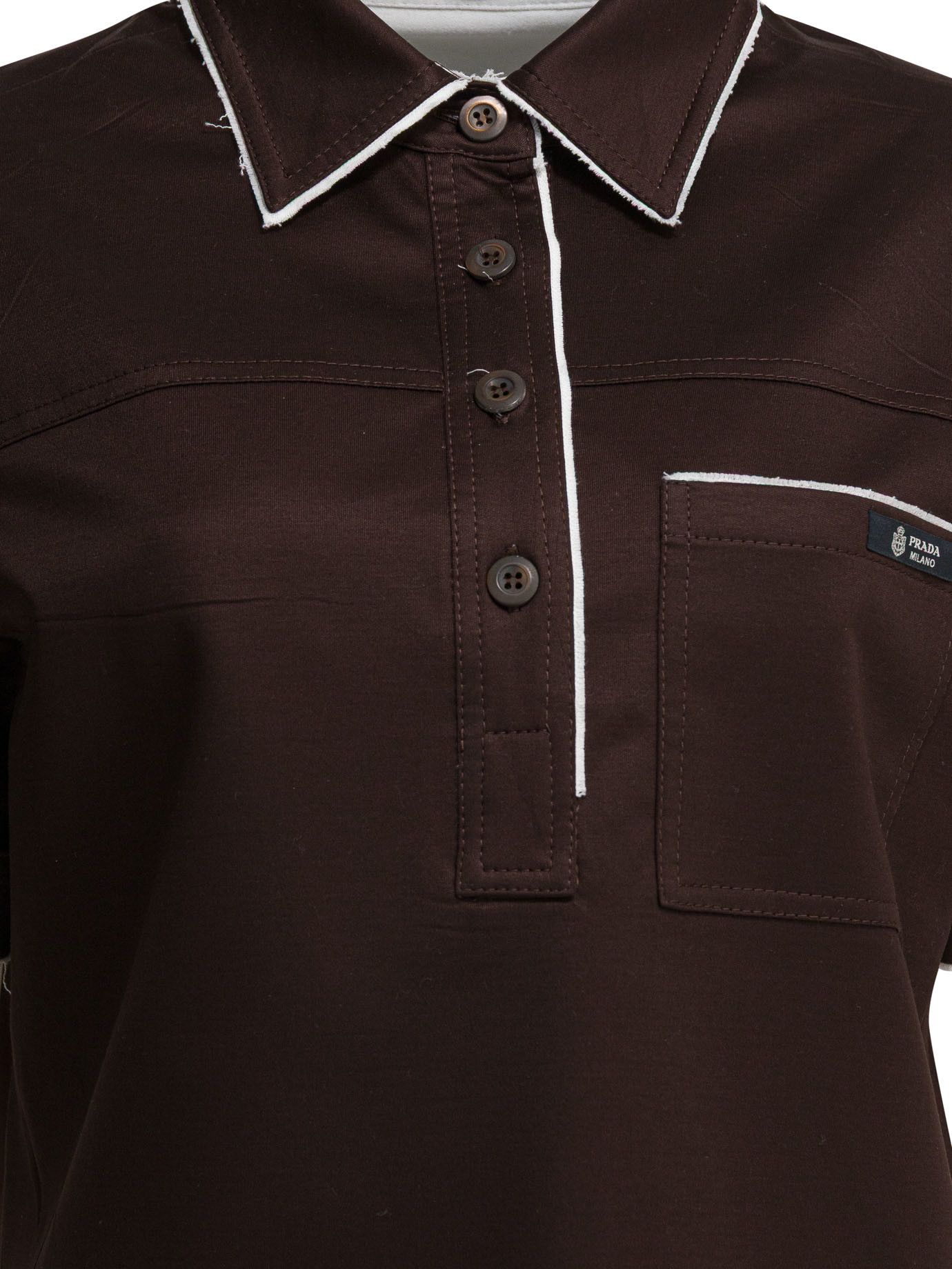 Prada Prada Lisle Thread Polo Shirt tag size 44 Women - USA Duties Paid Size M / US 6-8 / IT 42-44 - 3 Thumbnail