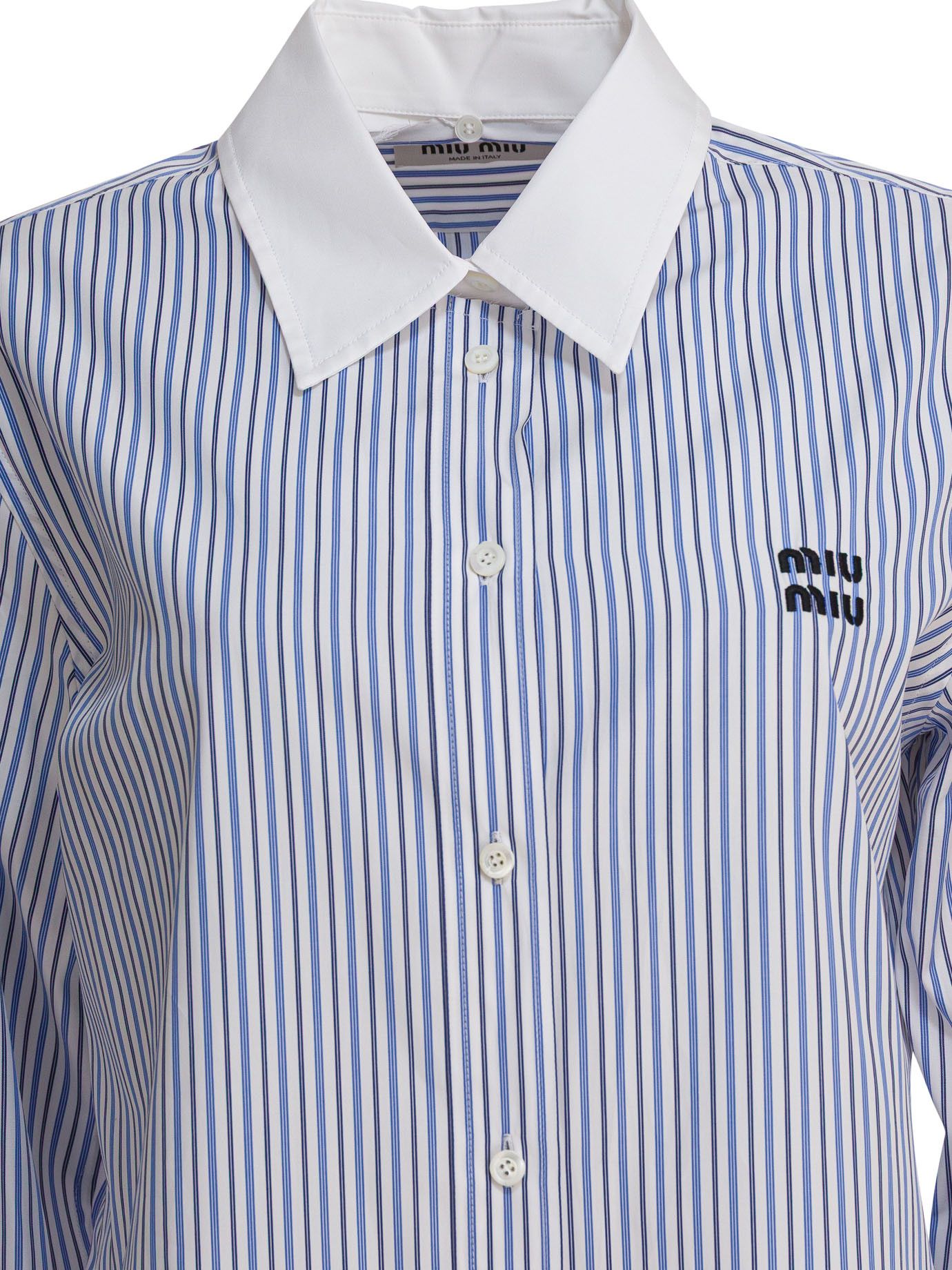 Miu Miu Miu Miu Cotton Poplin Shirt tag size 40 Women - USA Duties Paid Size S / US 4 / IT 40 - 3 Thumbnail