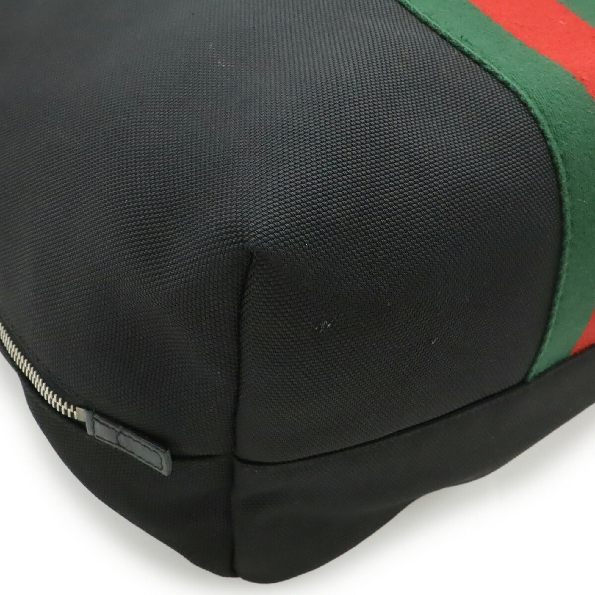 GUCCI Band Techno Canvas Web Line Sherry Backpack Rucksack 