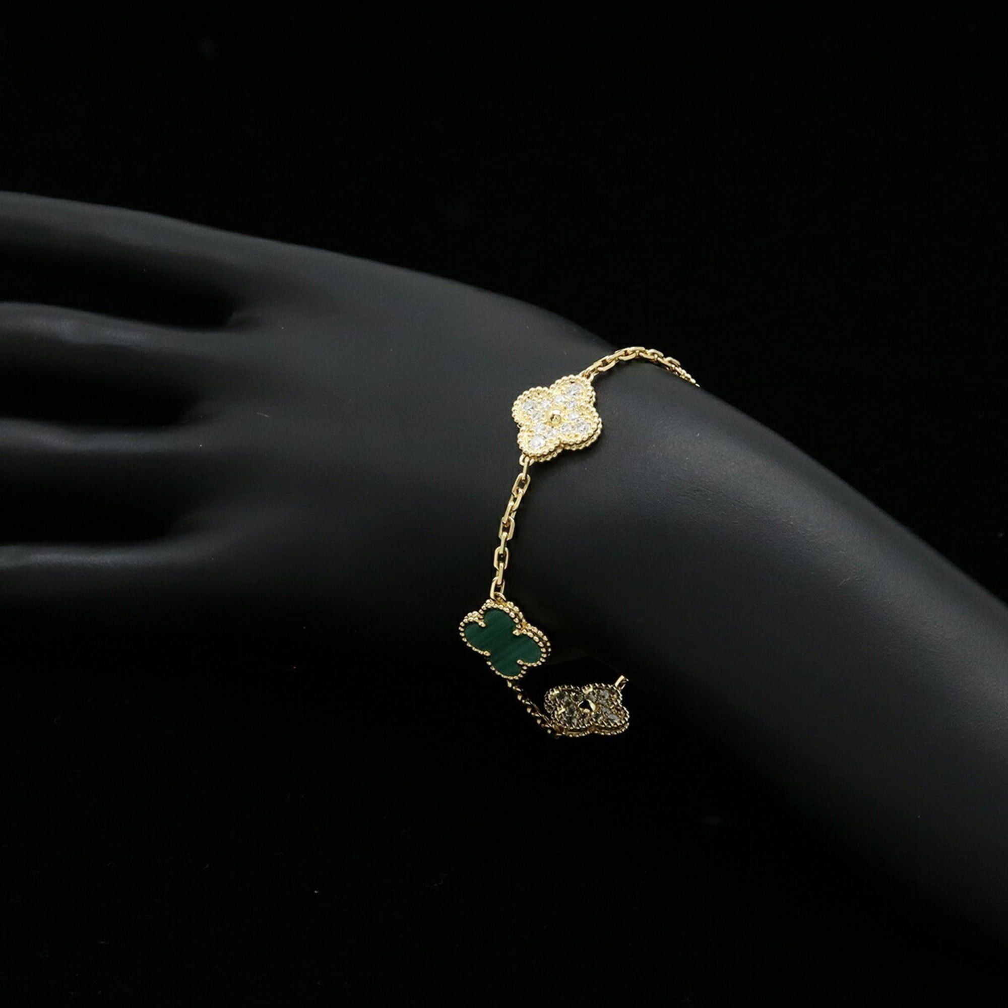Van Cleef & Arpels Van Cleef & Arpels Alhambra Bracelet, 5 Motifs, 18K Gold, Diamonds, VCARO7GQ00 Size ONE SIZE - 7 Thumbnail
