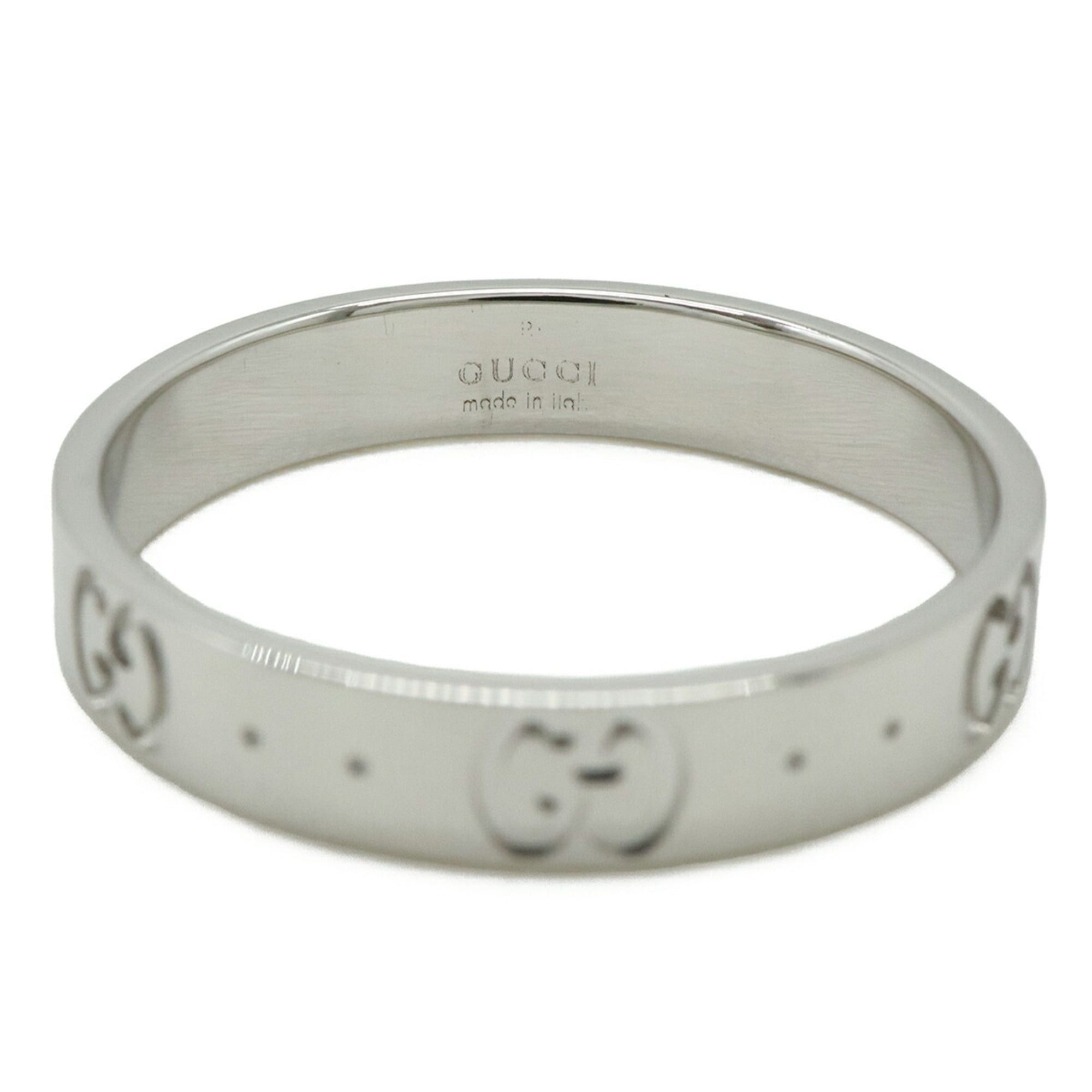 Gucci GUCCI Icon Ring GG 18KWG 750WG White Gold #20 (approx. Japanese size 1) Size ONE SIZE - 5 Thumbnail