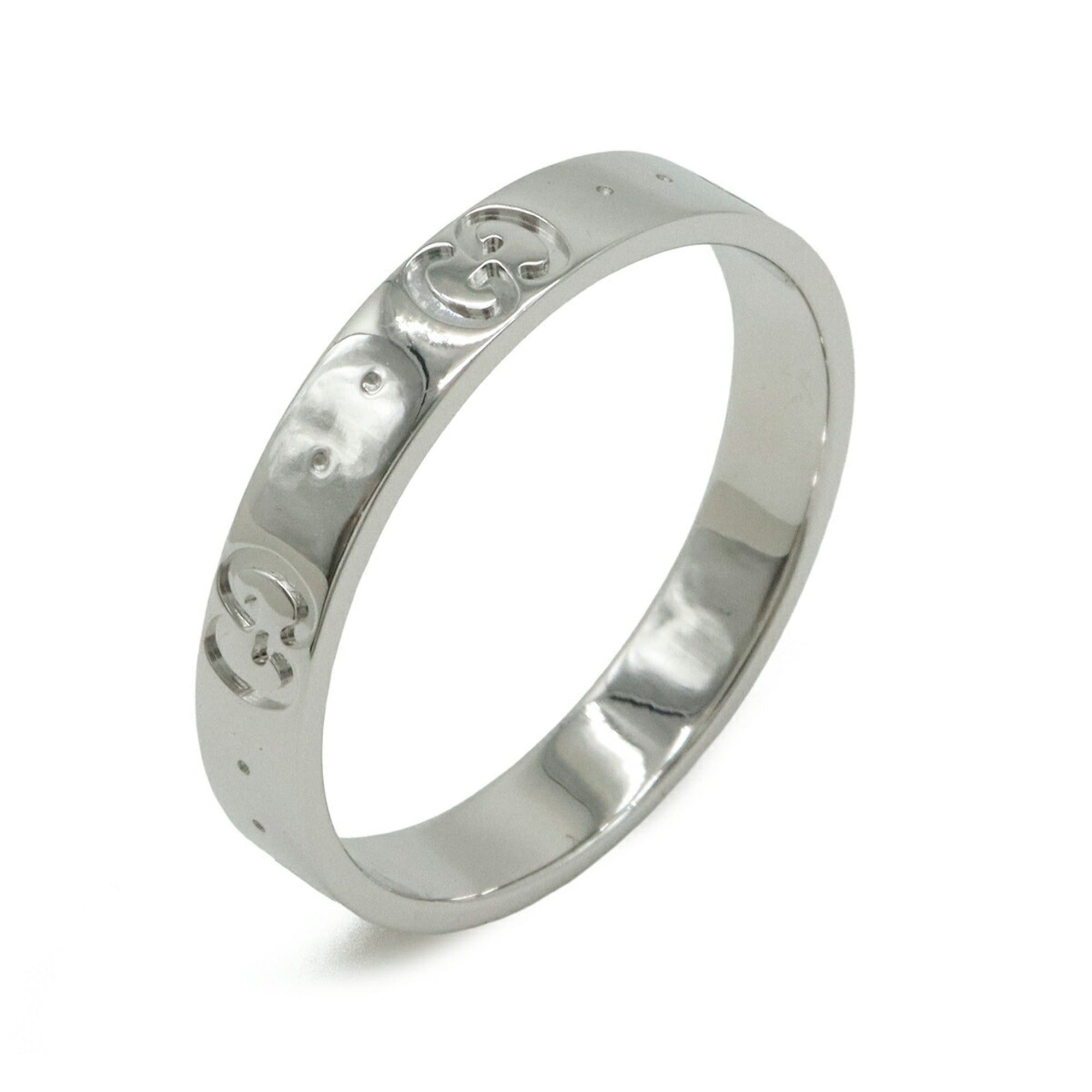Gucci GUCCI Icon Ring GG 18KWG 750WG White Gold #20 (approx. Japanese size 1) Size ONE SIZE - 2 Thumbnail