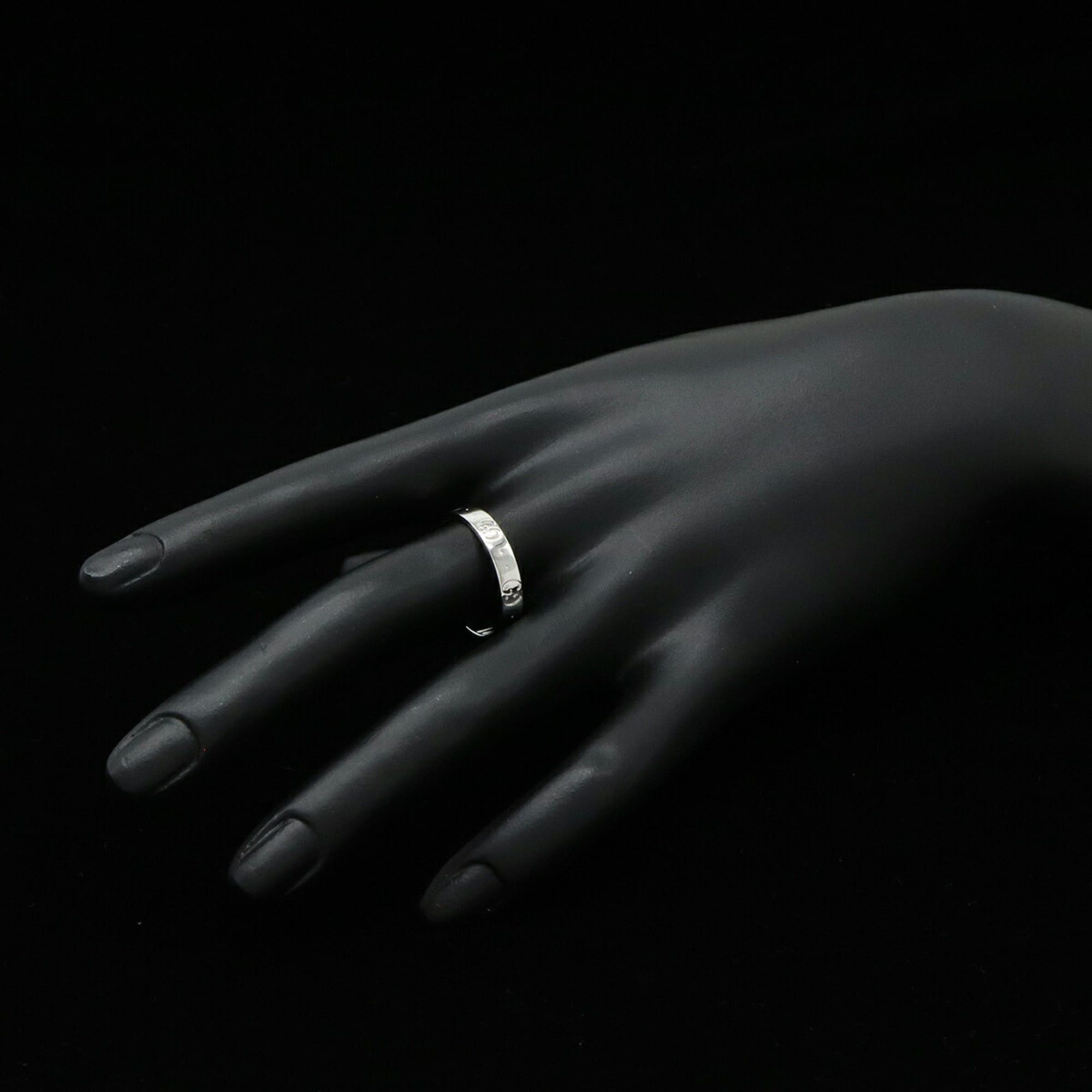 Gucci GUCCI Icon Ring GG 18KWG 750WG White Gold #20 (approx. Japanese size 1) Size ONE SIZE - 7 Thumbnail